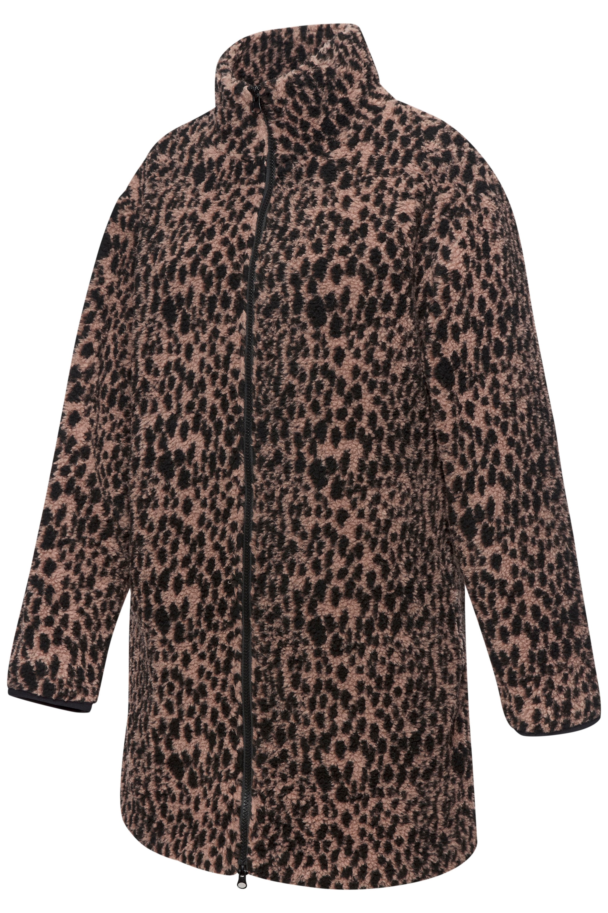 LASCANA Fleecejacke im Leomuster in weicher Fleece-Qualität