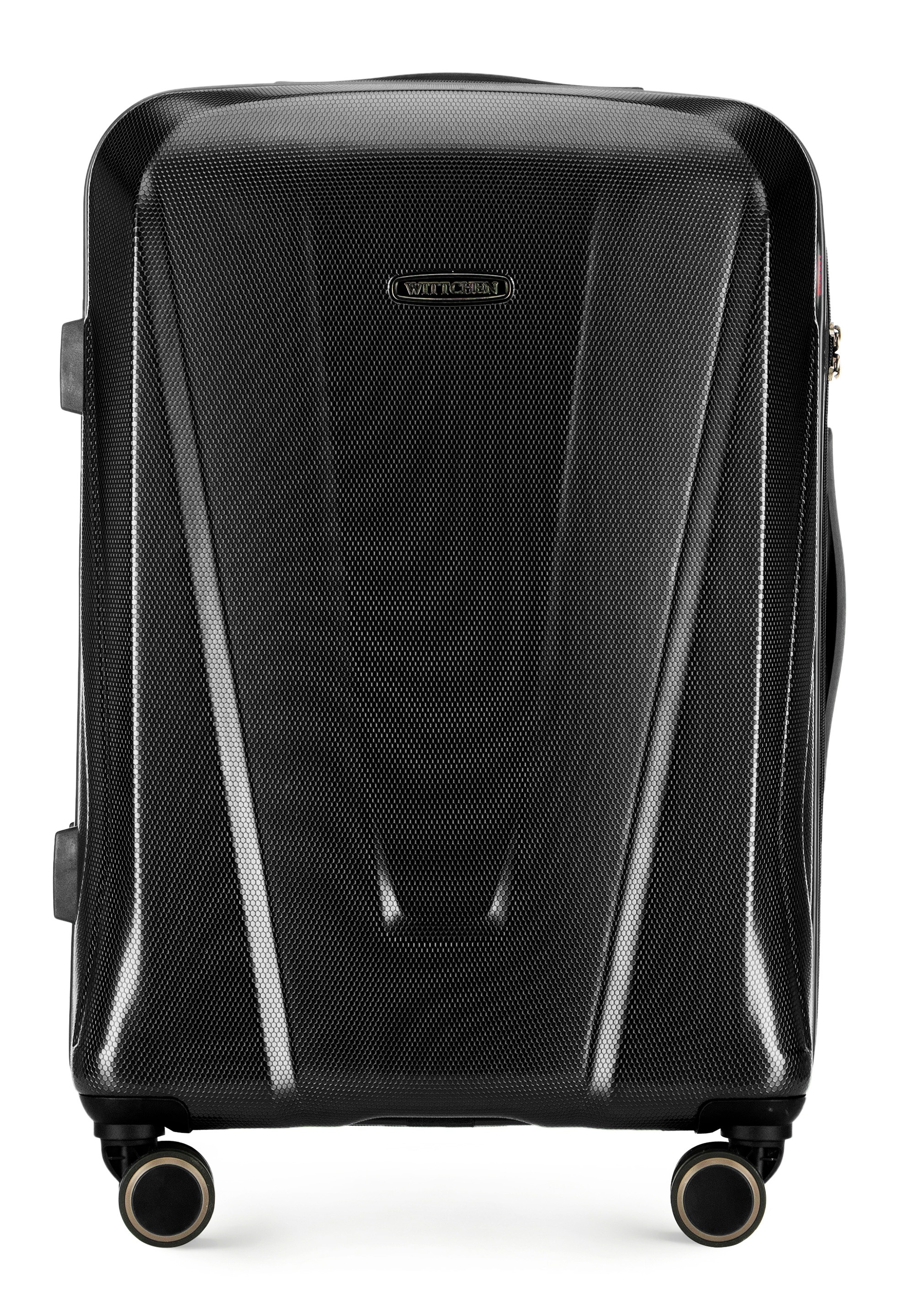 WITTCHEN Koffer "EXPLORER LINE", (nein), 4 St. Rollen, Medium Black Geometric Polycarbonate Suitcase / WITTCHEN