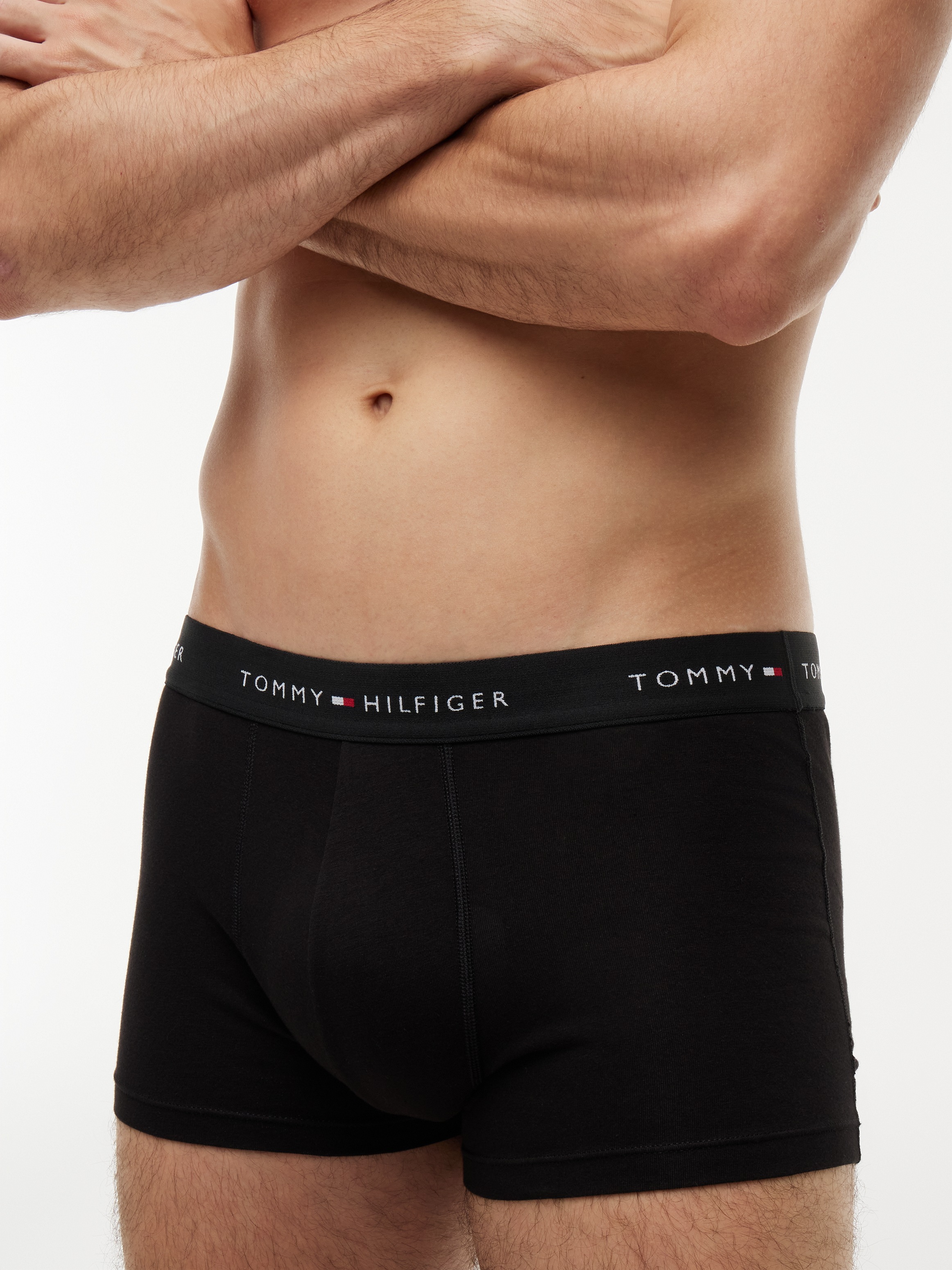 Thumbnail - Tommy Hilfiger Underwear "TRUNK 3 PACK" 3 Stk. mit kontrastfarbenem Logobund