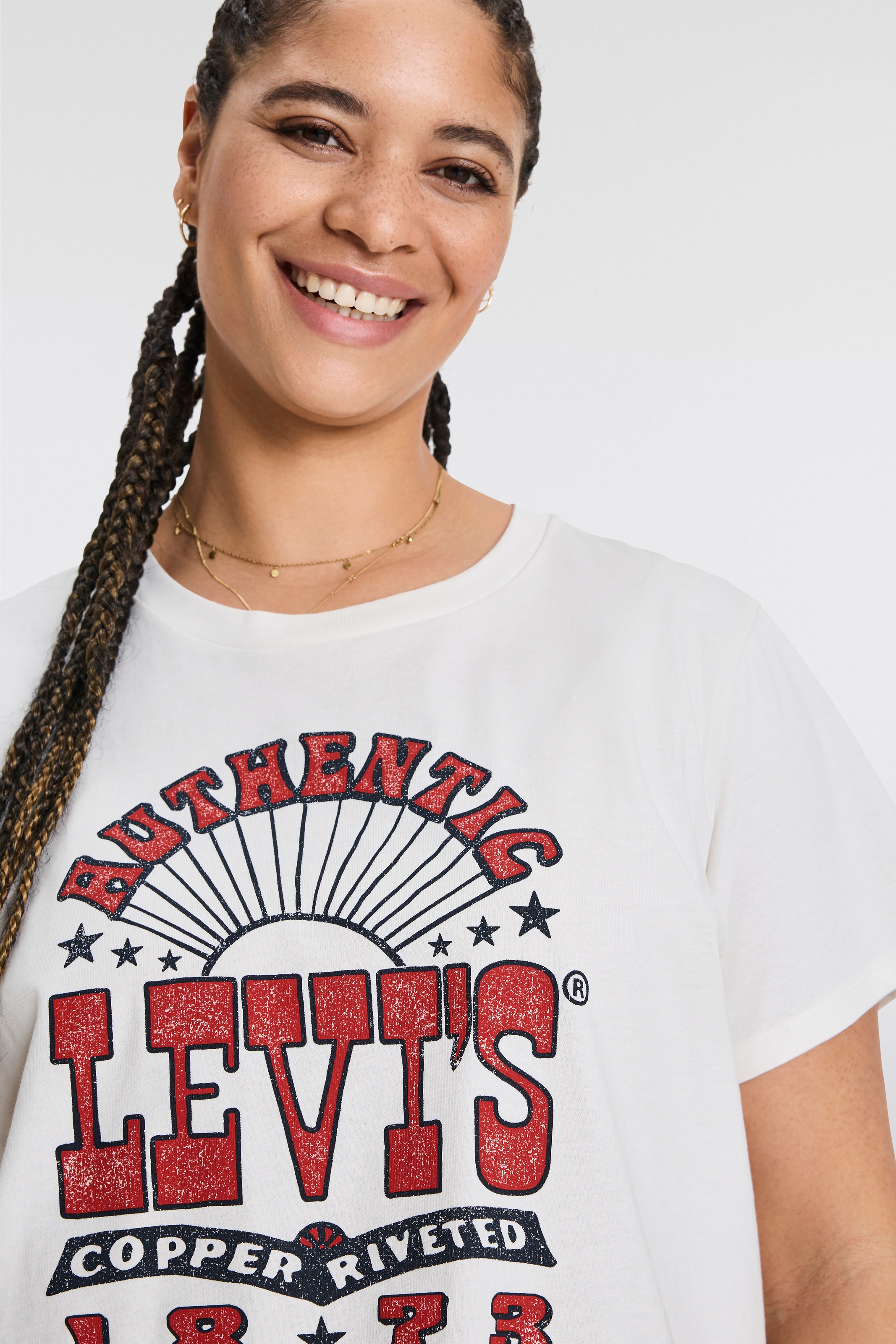 Levi's® Plus T-Shirt »PL PERFECT TEE«, mit Logodruck