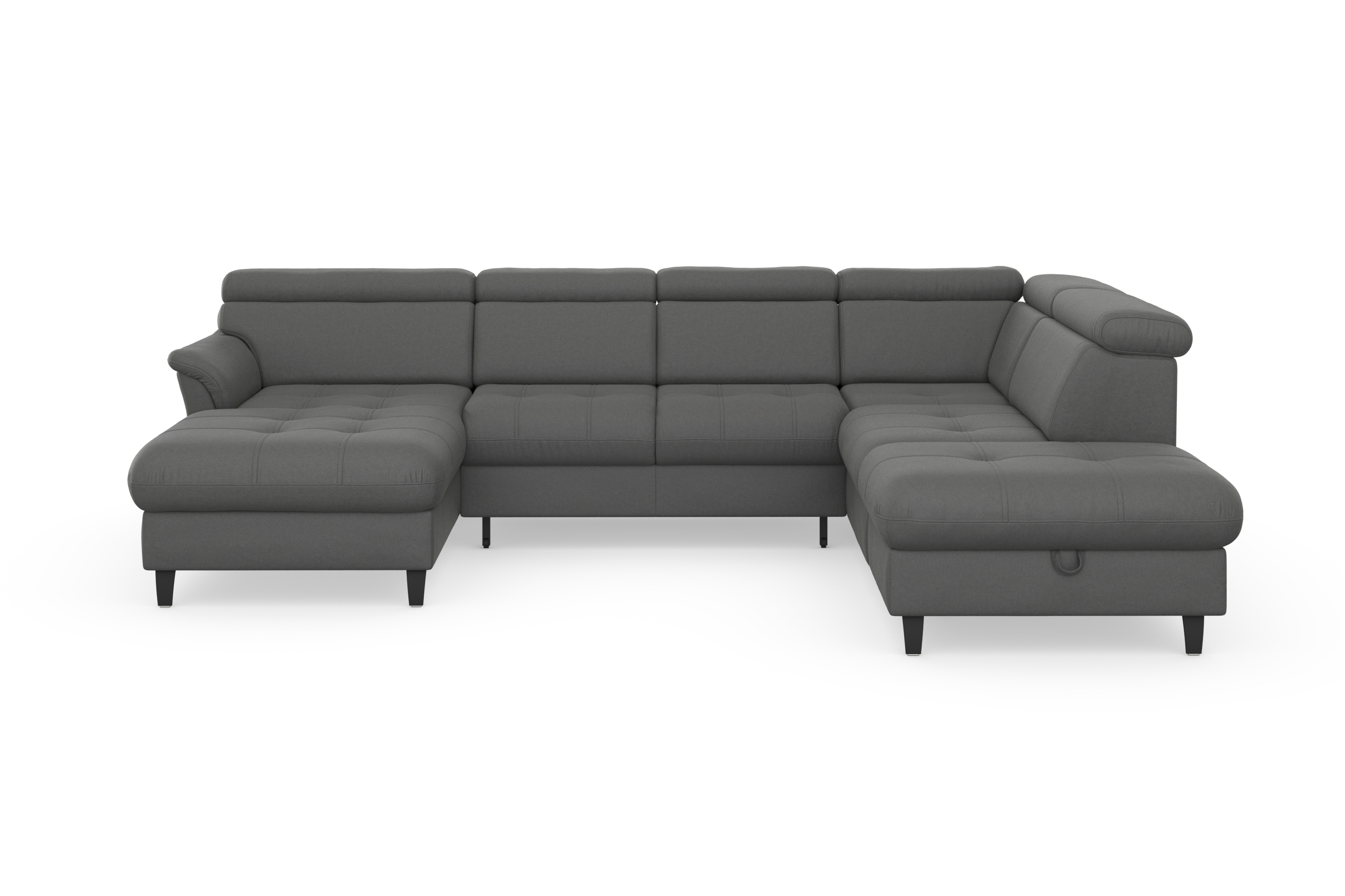 sit&more Wohnlandschaft "Marano U-Form" inklusive Kopfteilverstellung, optional Schlaffunktion & Bettkasten