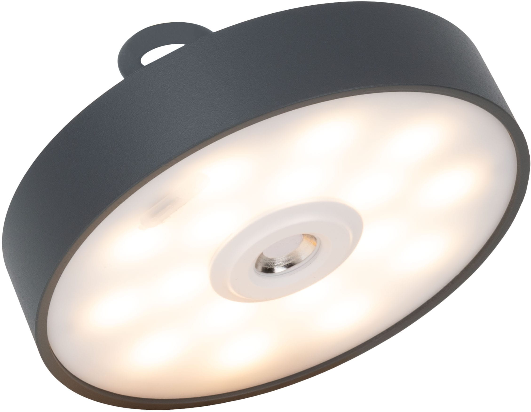 my home LED Tischleuchte »Charmont mit Holzfuß, abnehmbares Kopfteil als Hängeleuchte verwendbar« LED-Modul 1 Stk. Warmweiß aufladbar, inkl Akku + USB Kabel, Kopfteil magnetisch, abnehmbar, Holz