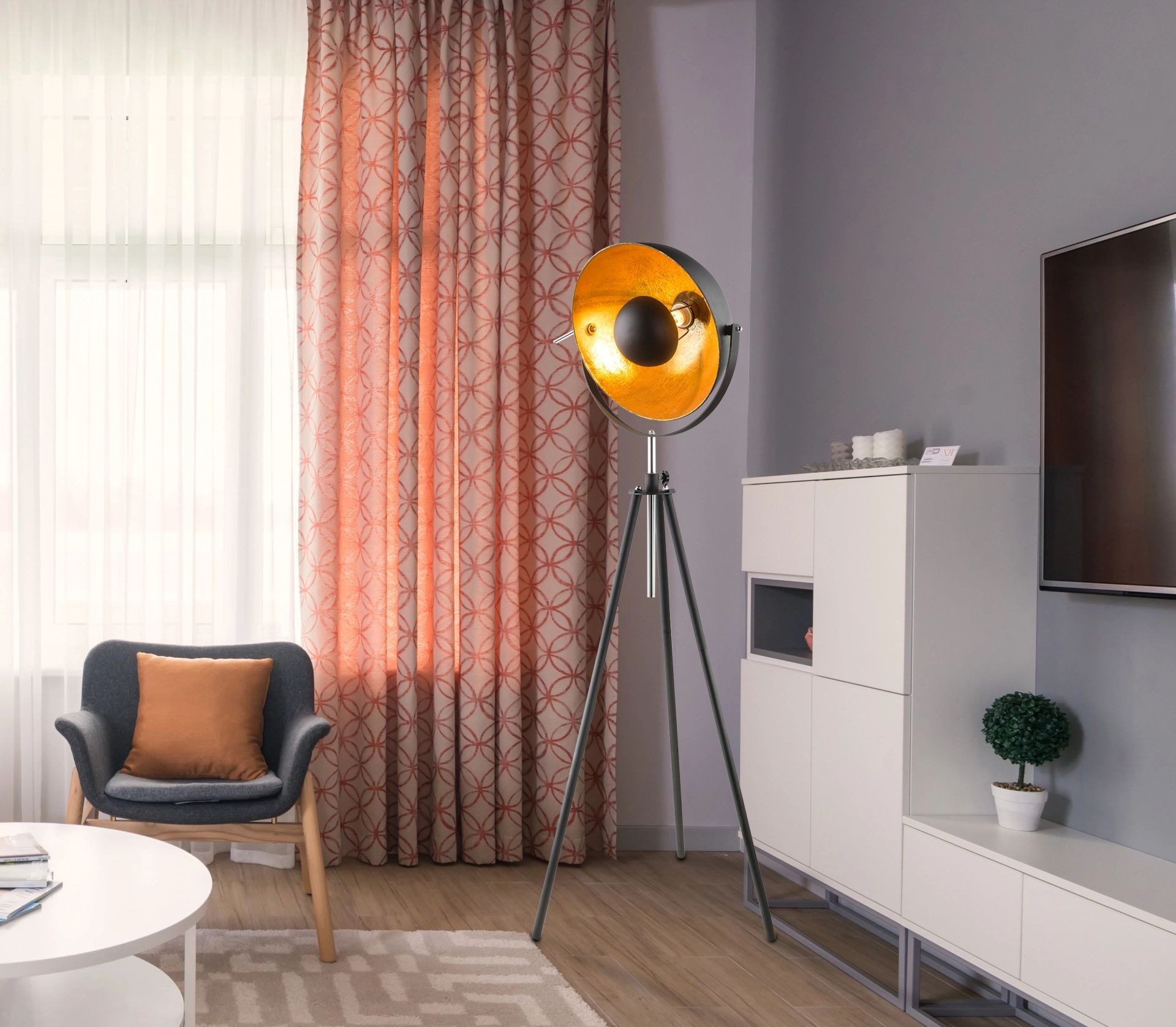 GLOBO LIGHTING Stehlampe »LENN«, Leuchtmittel E27 | ohne Leuchtmittel, Dreh-/Schwenkbar