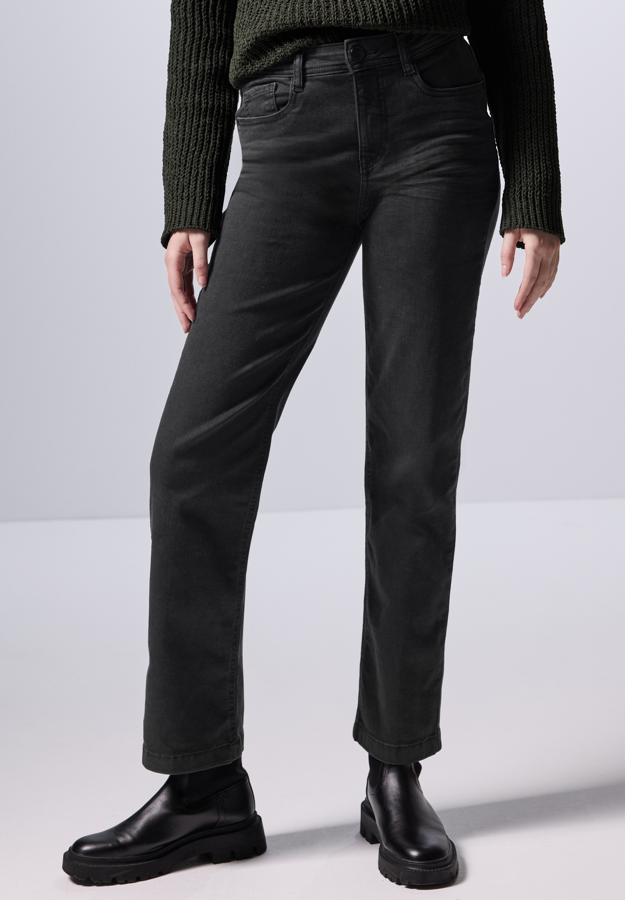 STREET ONE STUDIO Comfort-fit-Jeans, High Waist
