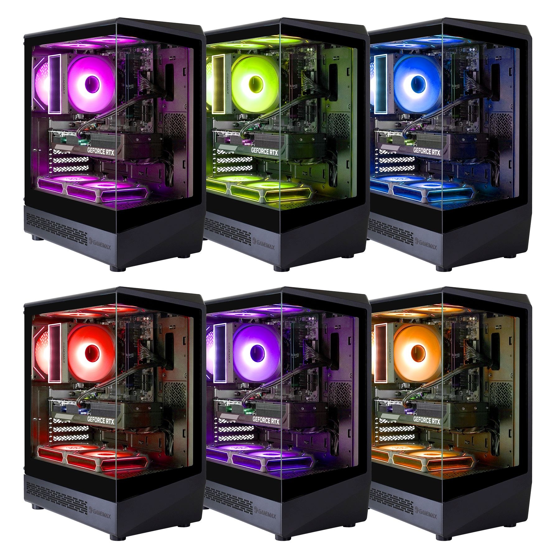 GAMEMAX PC-Komplettsystem »GigaDeal Gaming-PC-Set VISTA COC AB«, Windows 11 + Gigabyte GS32QC LED-Monitor Curved, 80 cm (32")