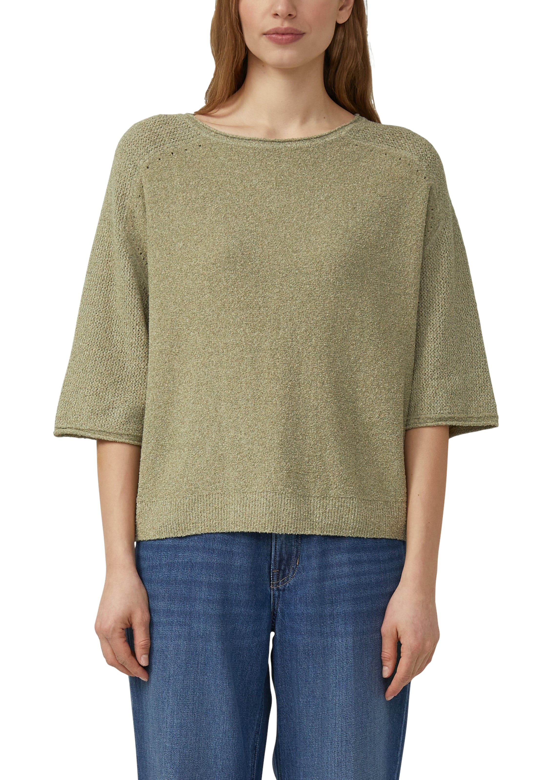 s.Oliver Strickpullover 3/4-Arm mit Rundhals günstig online kaufen