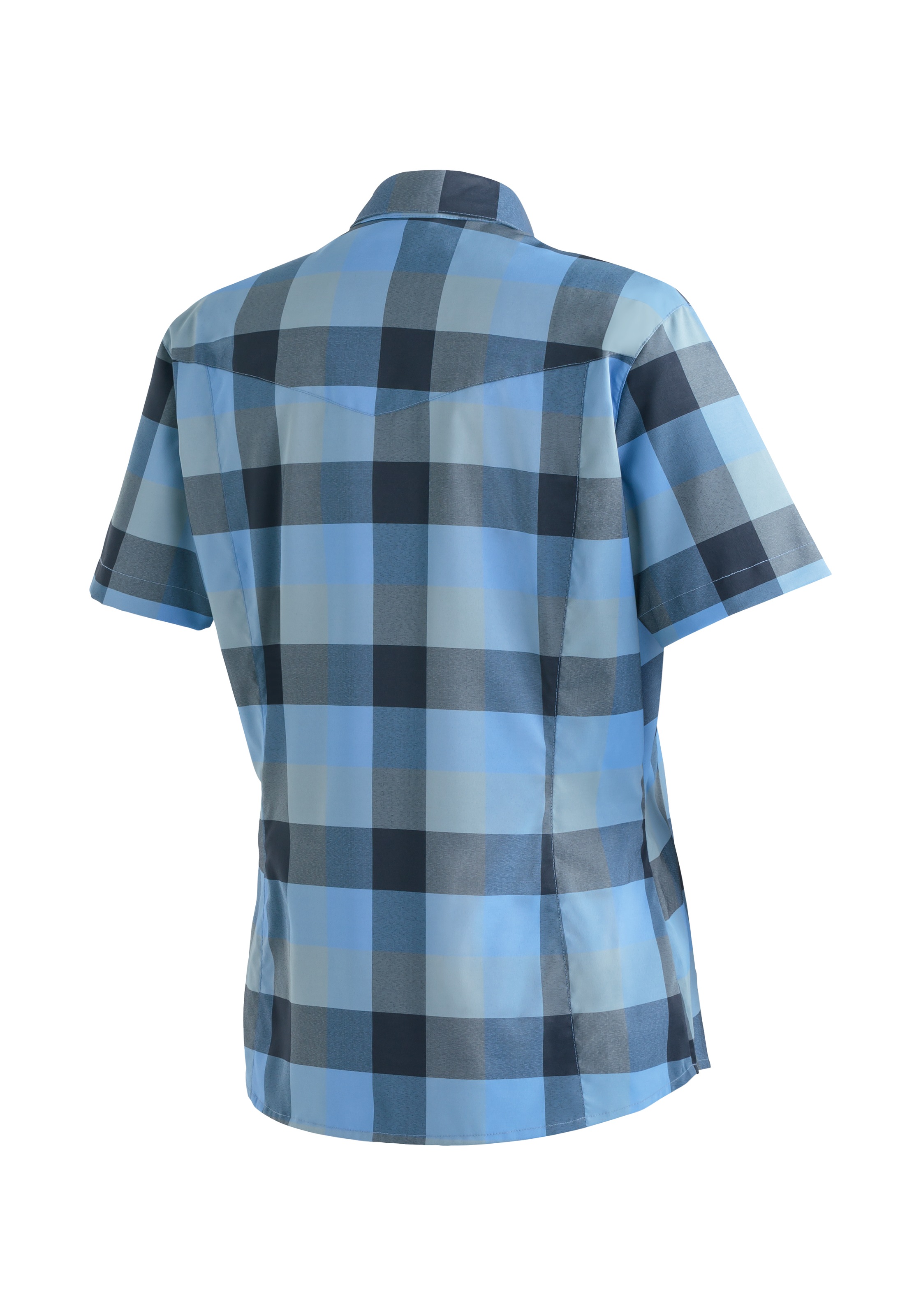 Thumbnail - Maier Sports "Kendra S/S W" Damen Kurzarmbluse, pflegeleichte Karobluse