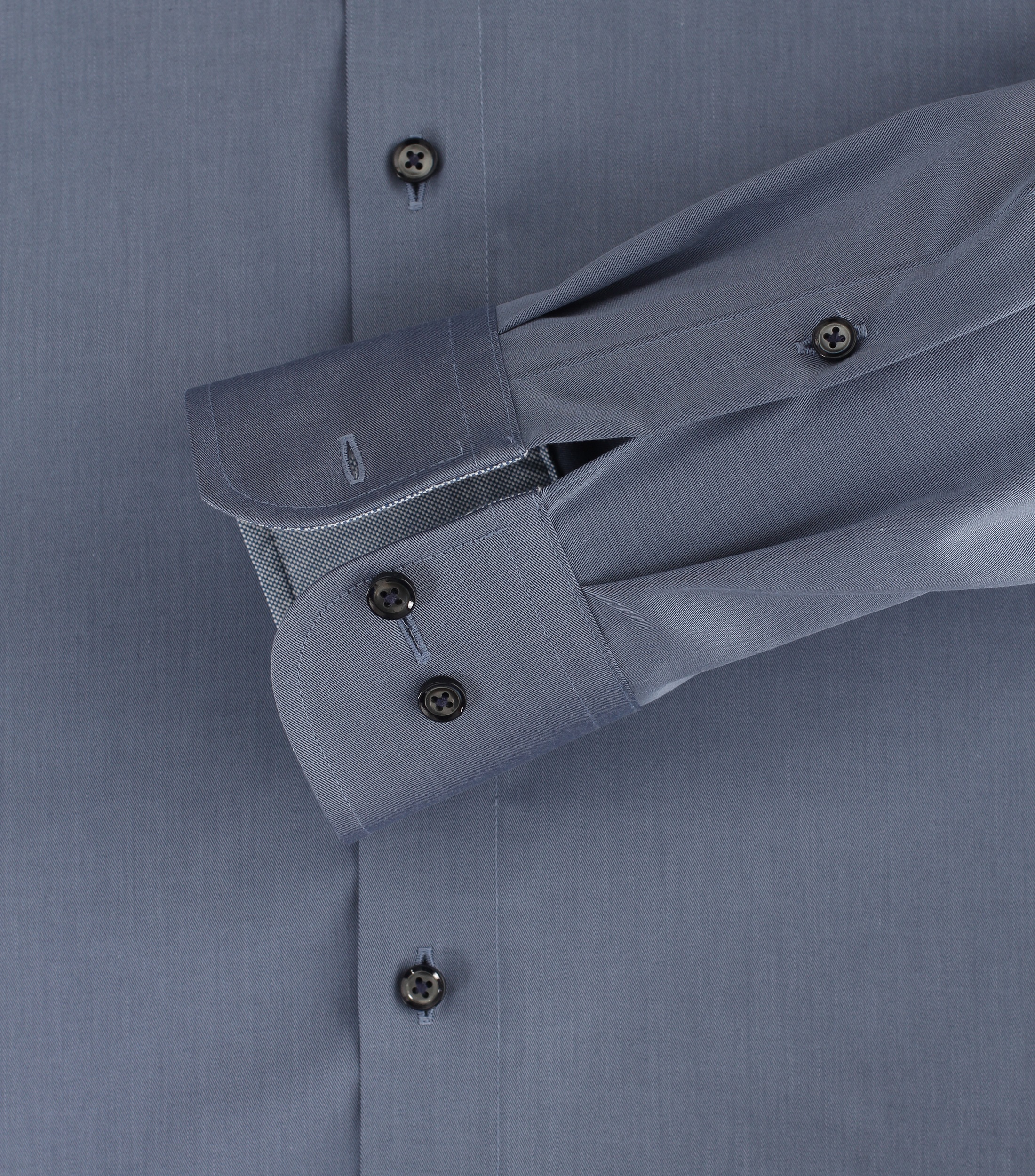 CASAMODA Herren Businesshemd Uni Mittelblau Gr. 41 3