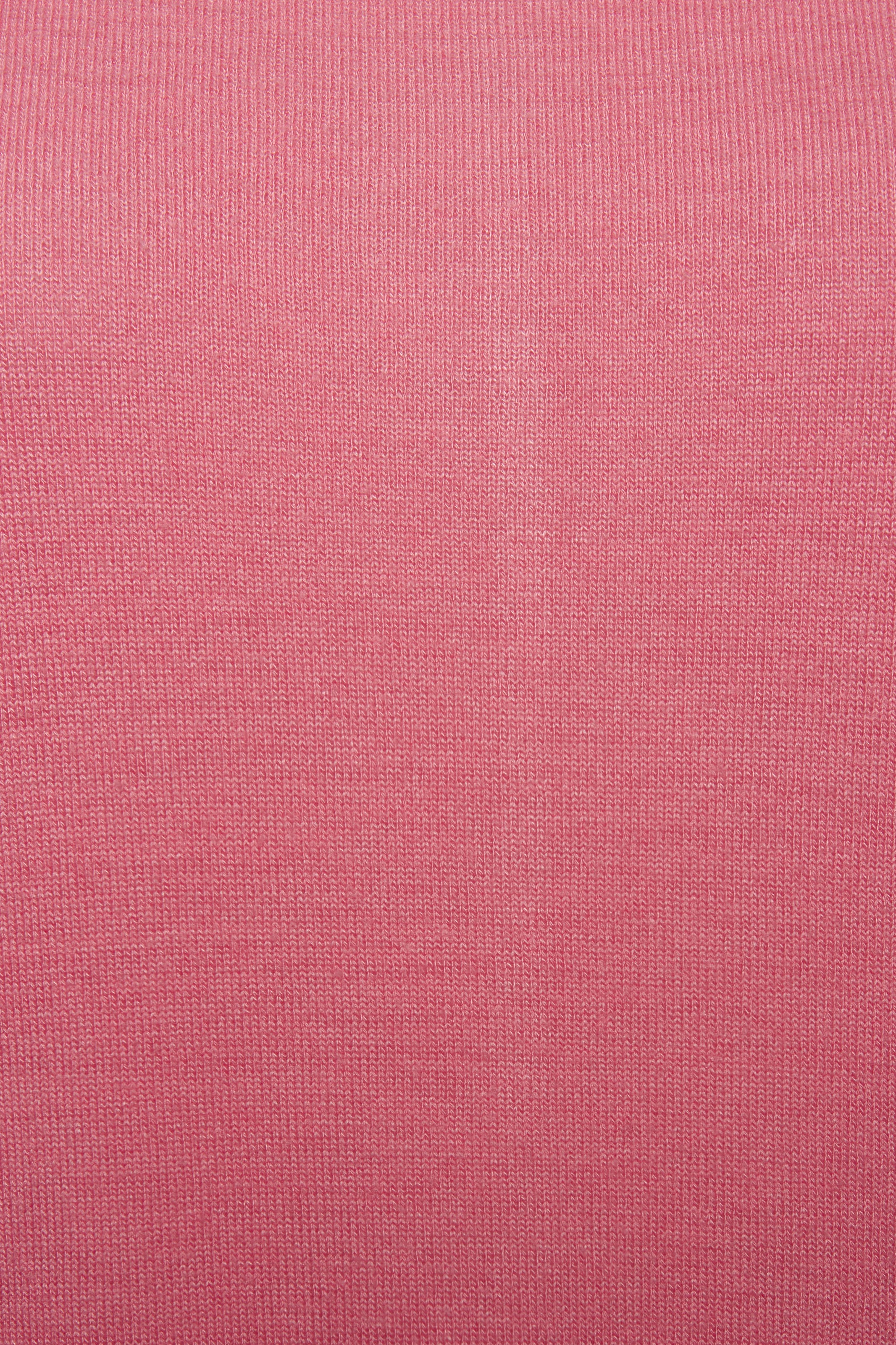 Rundhalsshirt LASCANA "mit breitem Ärmelumschlag", Damen, Gr. 32/34, pink, Feinstrick, Obermaterial: 50% Viskose (LENZING™ ECOVERO™), 46% Polyester, 4% Elasthan, unifarben, Basic, lässig geschnitten normal, Rundhals, mit Umschlag Umschlagsaum, Shirts Rund 3