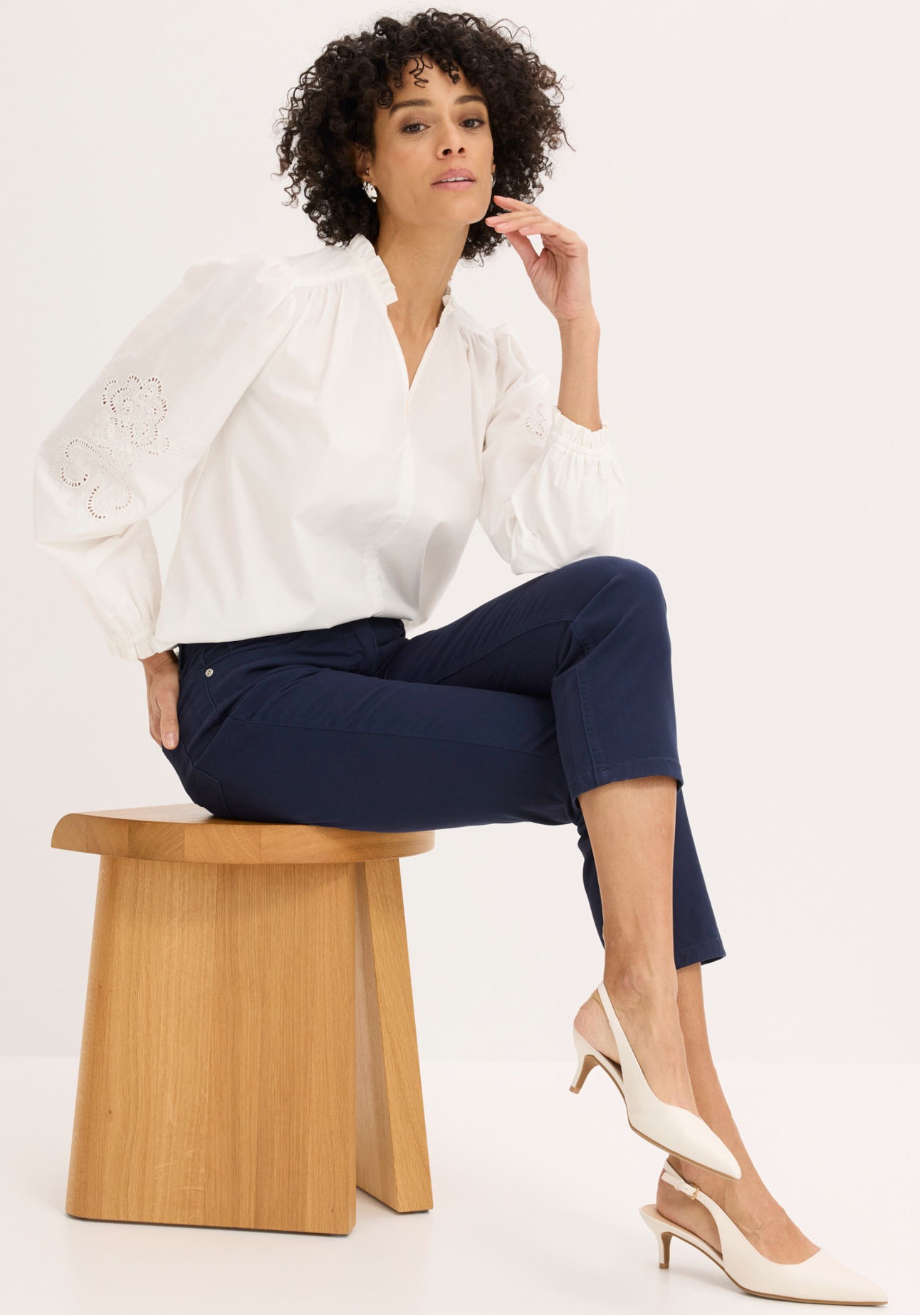 bonprix Stretch-Hose  7/8-Länge, schmale Passform, aus überwiegend Baumwolle