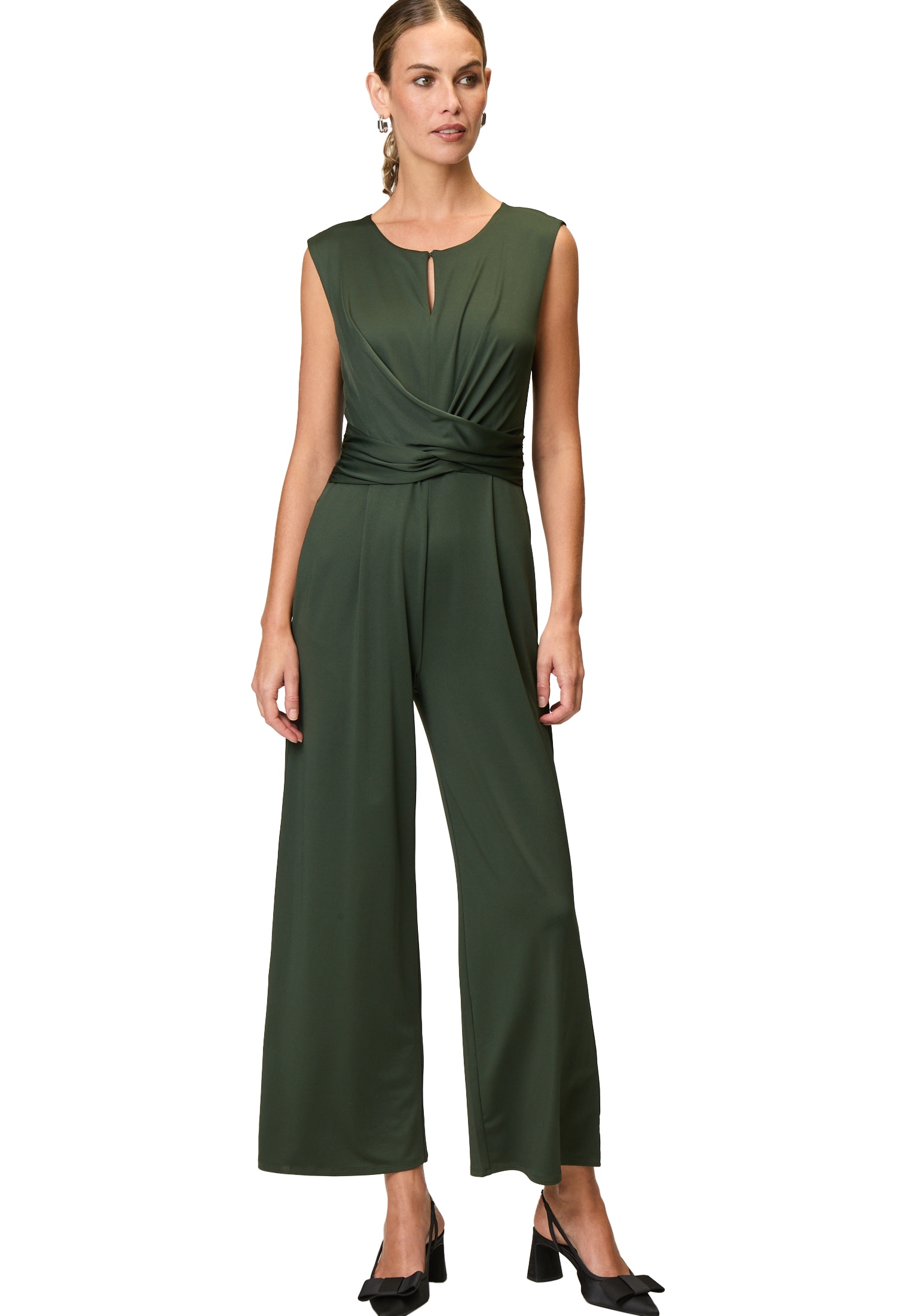 Zero Overall »zero Jersey-Jumpsuit mit weitem Bein«, (1 tlg.), drapiert /gerafft
