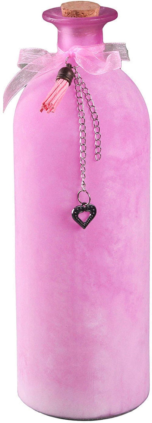 Ambiente Haus Dekovase "Deko-Flasche - rosa L" günstig online kaufen