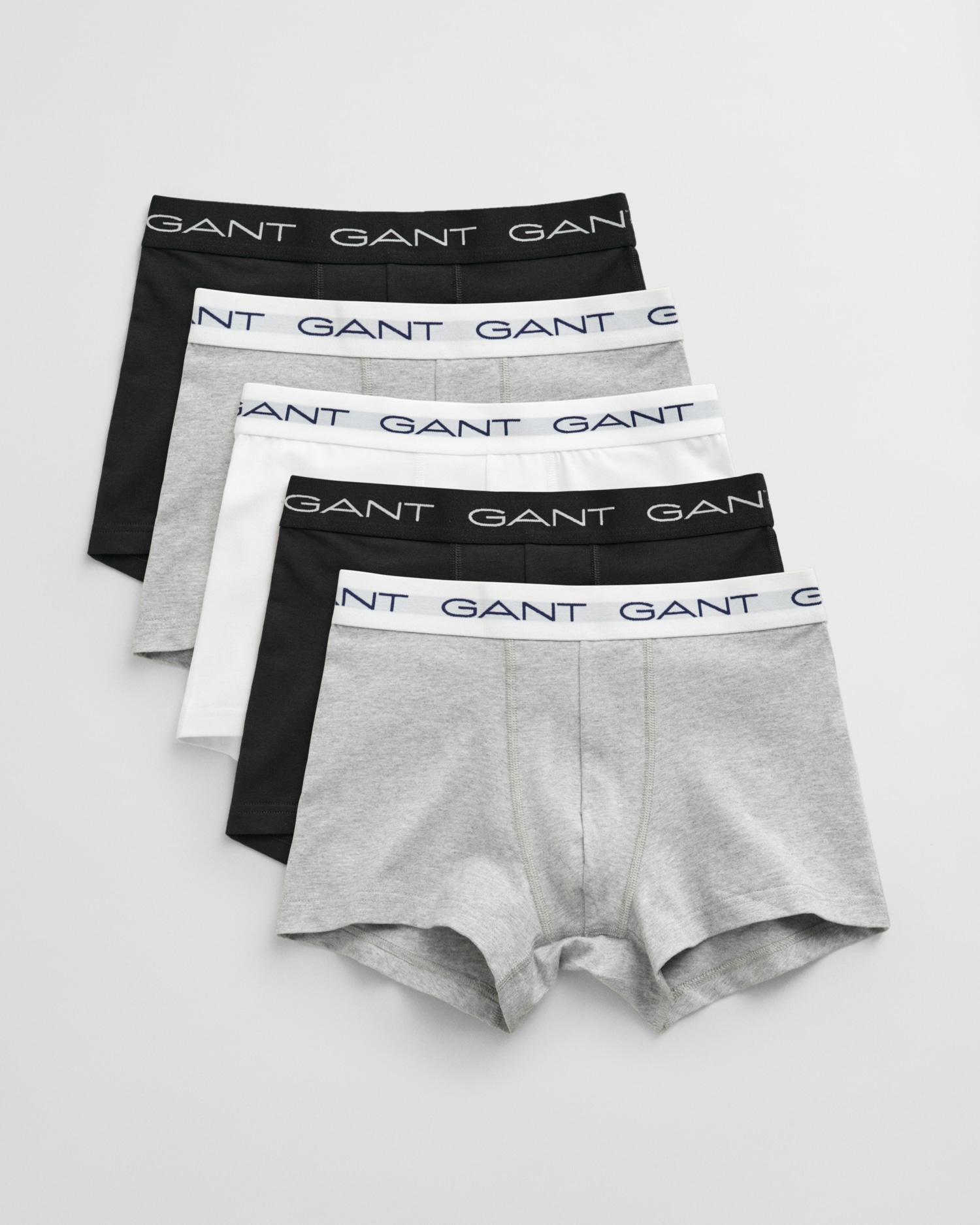 Gant Boxershorts "TRUNK 5-PACK", (Packung, 5 St., 5), mit elastischem GANT-Logobund