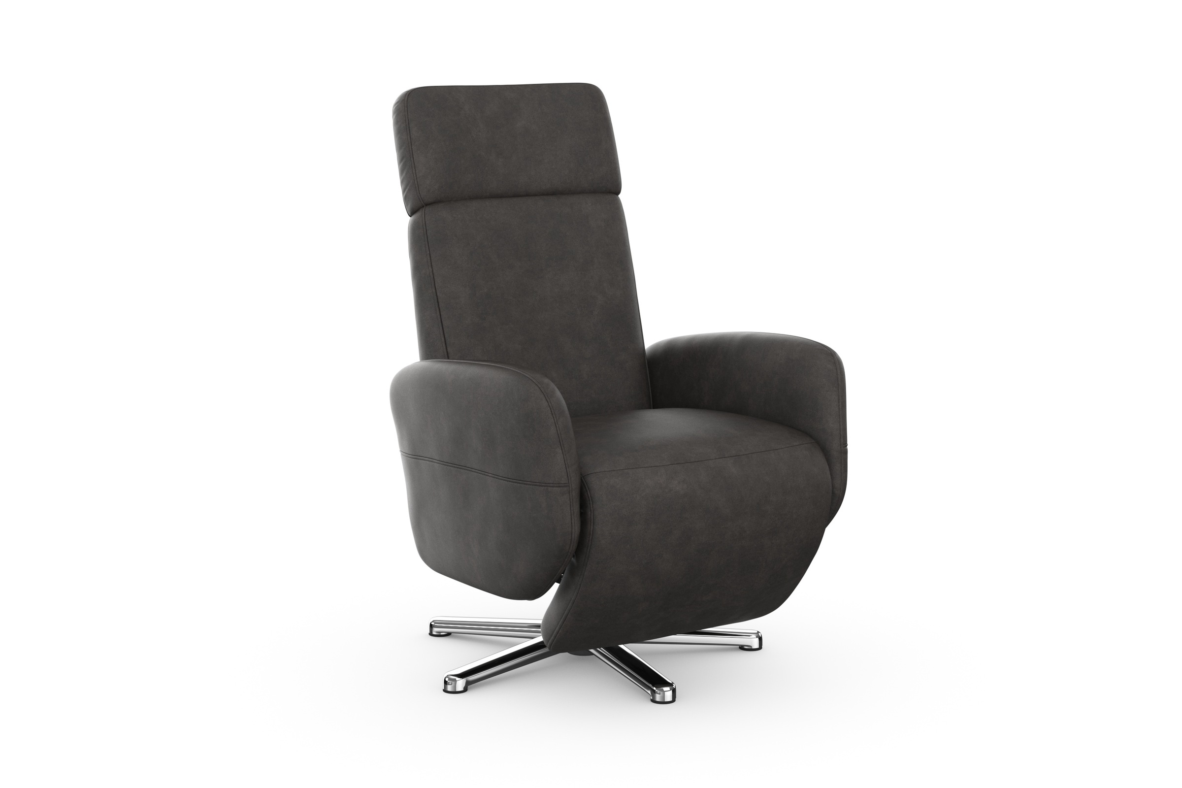 TV-Sessel SIT & MORE "Grenoble, inkl. Kopfteilverstellung", grau (anthrazit), B:71cm H:110cm T:82cm, Sessel, wahlweise mit 2 Motoren, Akku & Aufstehhilfe 5