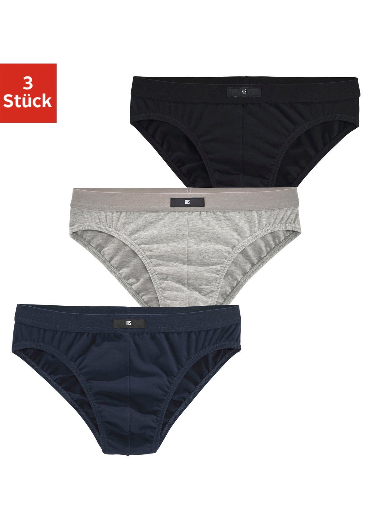 H.I.S Slip Packung, 3 Stk. tlg., mit H.I.S Logo vorn günstig online kaufen