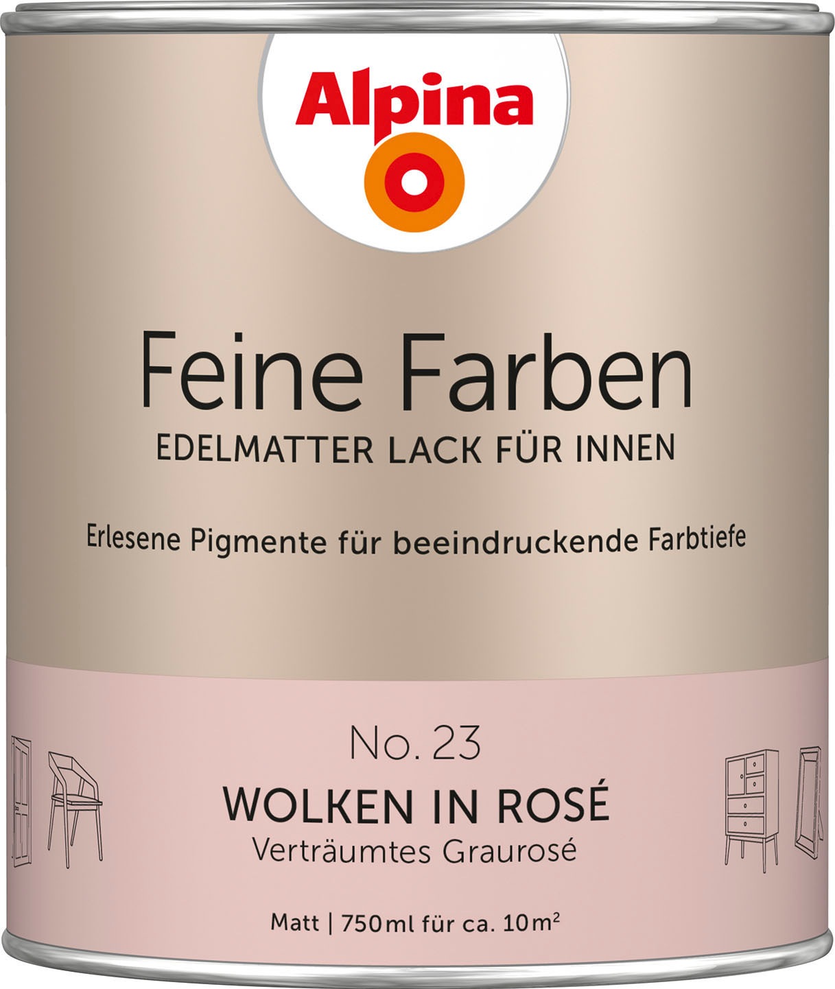 Alpina Lack »Verträumtes Graurosé«