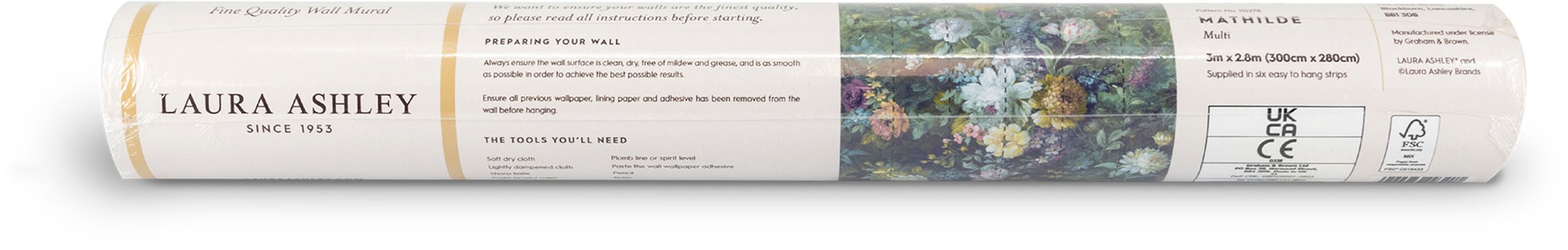 LAURA ASHLEY Fototapete »Mathilde« Motiv glatt Motiv