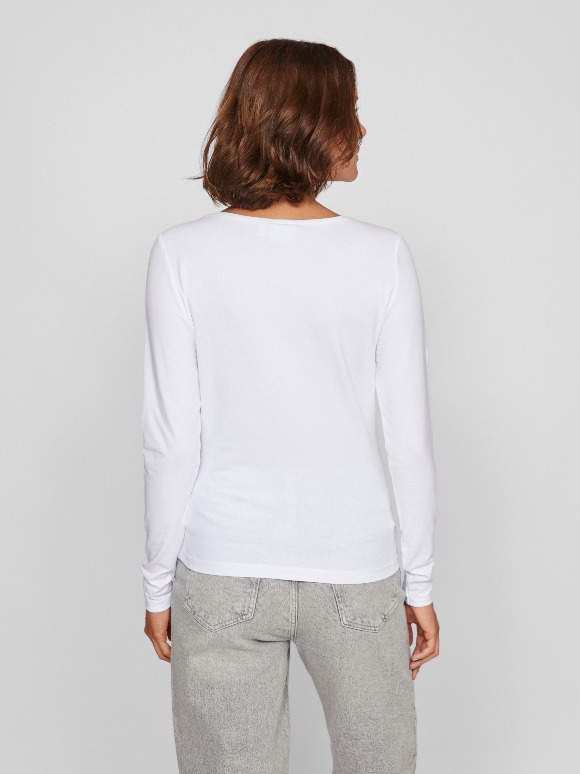 Vila Langarmshirt »VINORA L/S O-NECK TOP - NOOS«