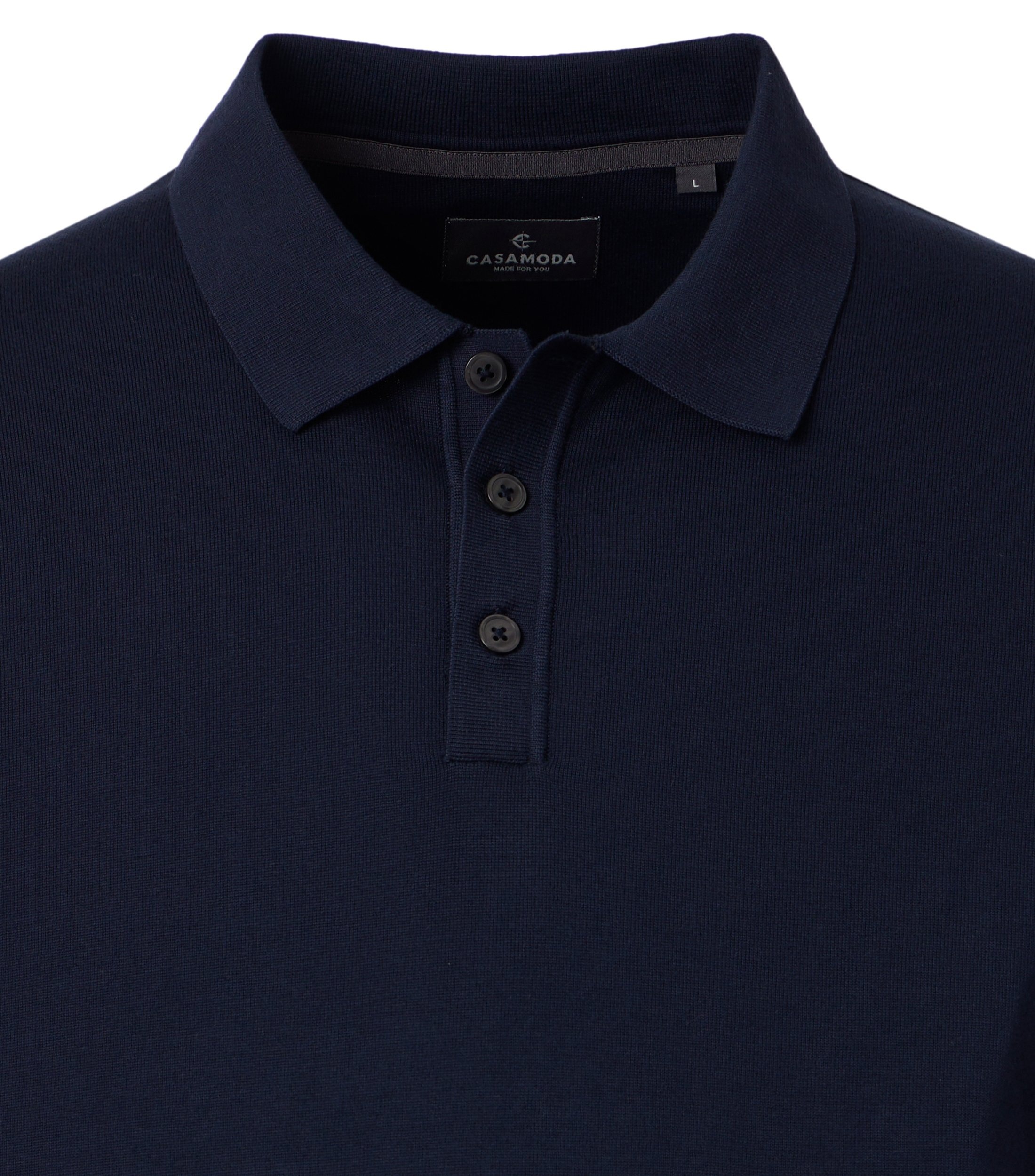 CASAMODA Polo-Shirt Solid Dark Blue 4XL 2