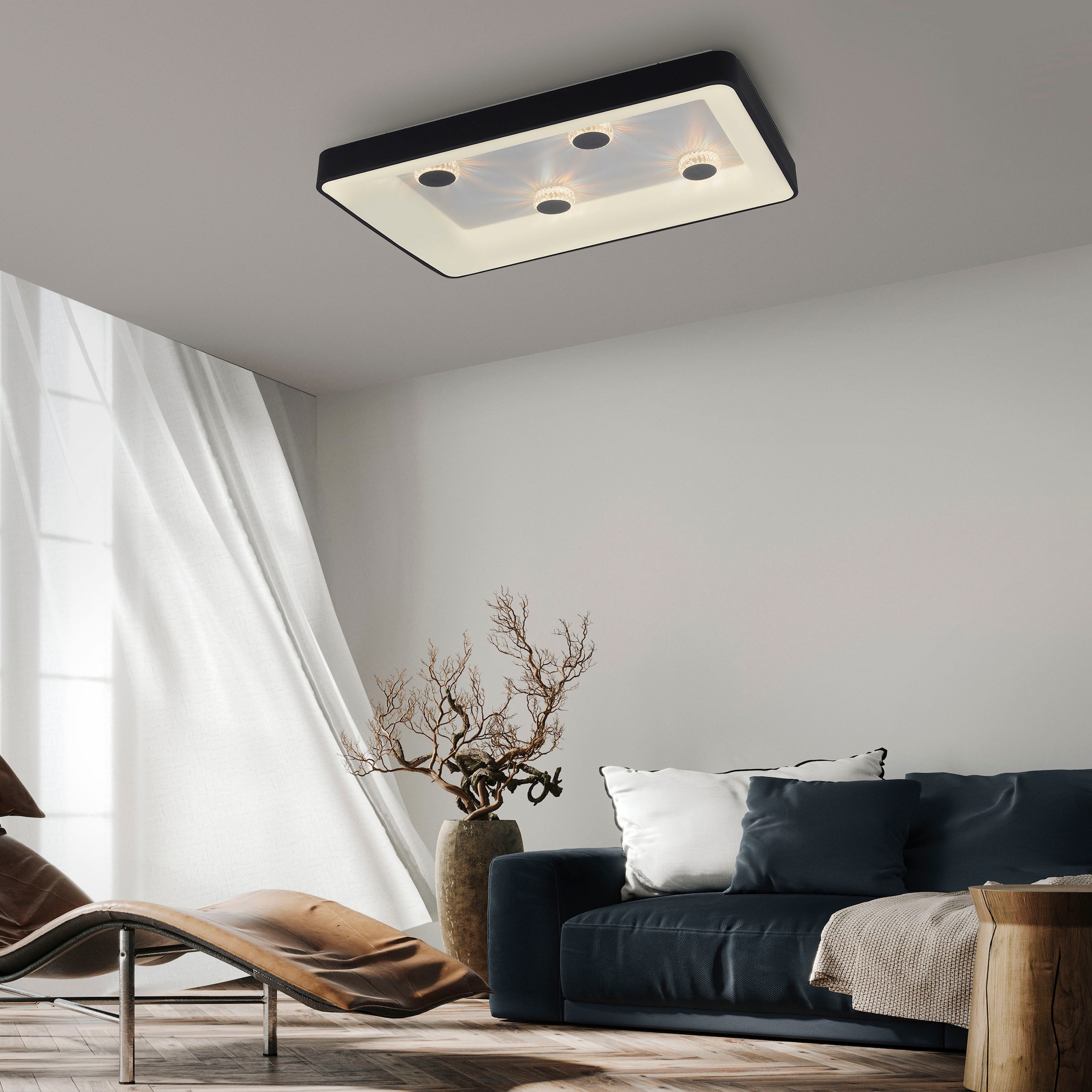 JUST LIGHT Deckenleuchte »VERTIGO«, 1 flammig, Leuchtmittel LED-Board | LED fest integriert