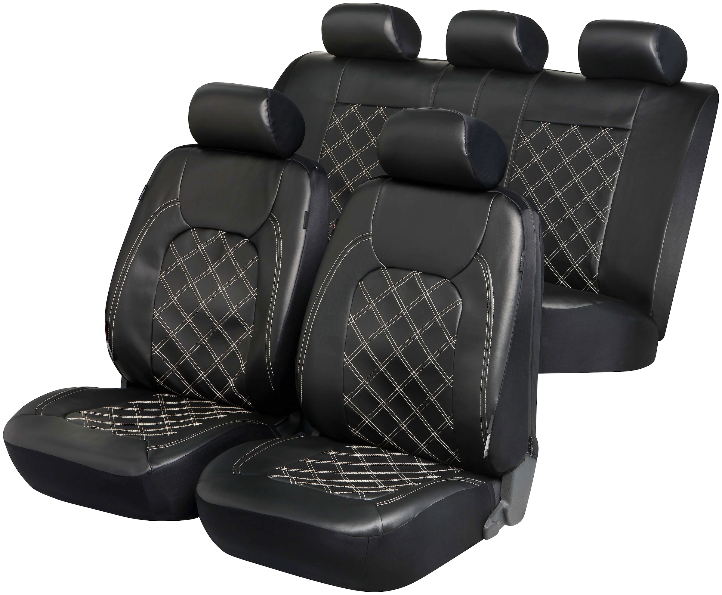 WALSER Autositzbezug Zoya, 1-tlg., aus Lammfell, Geeignet für Sitze mit  Abnehmbarer sowie integrierter Kopfstütze