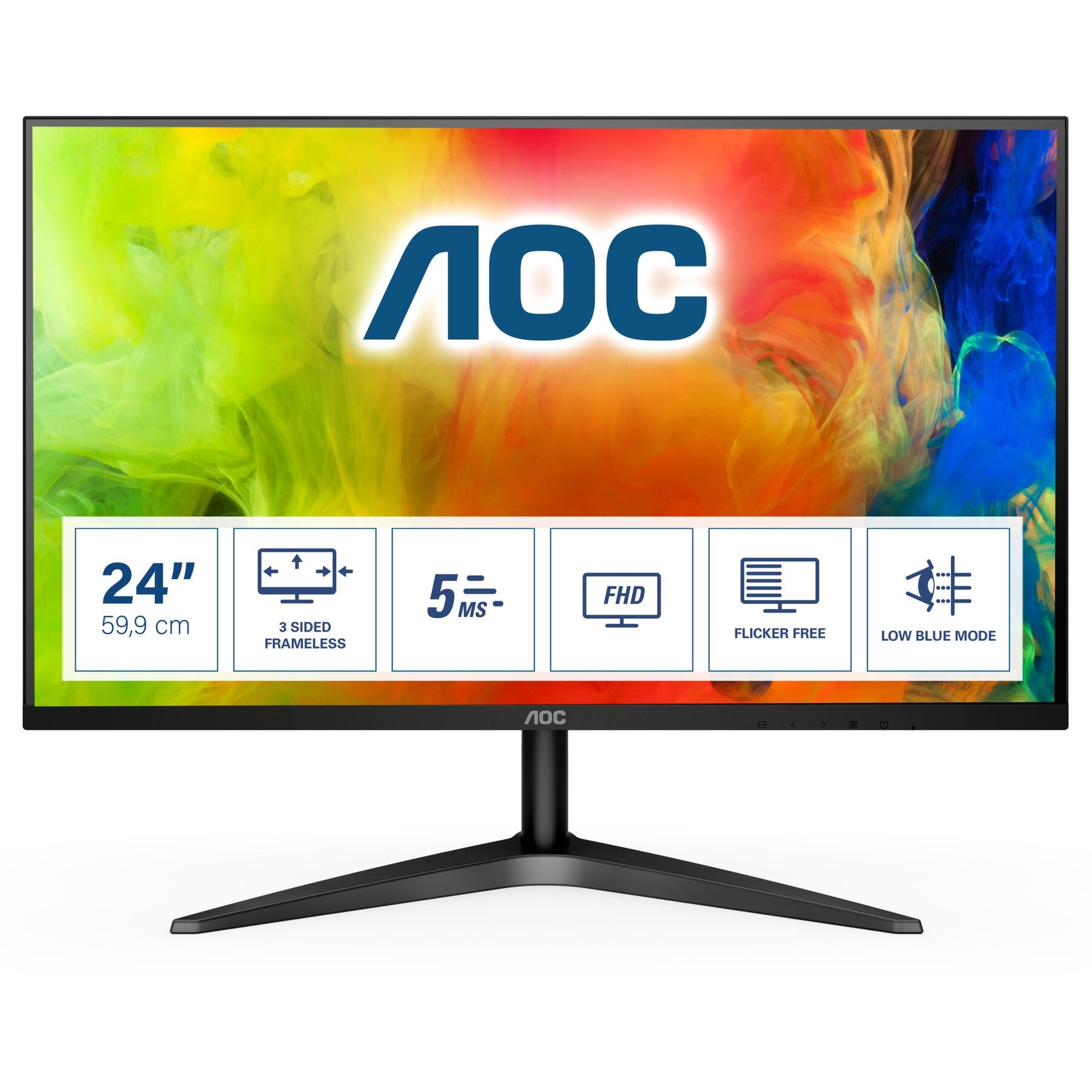 AOC LED-Monitor »24B1H«, 60 cm/24 Zoll, 1920 x 1080 px, Full HD, 5 ms Reaktionszeit, 60 Hz