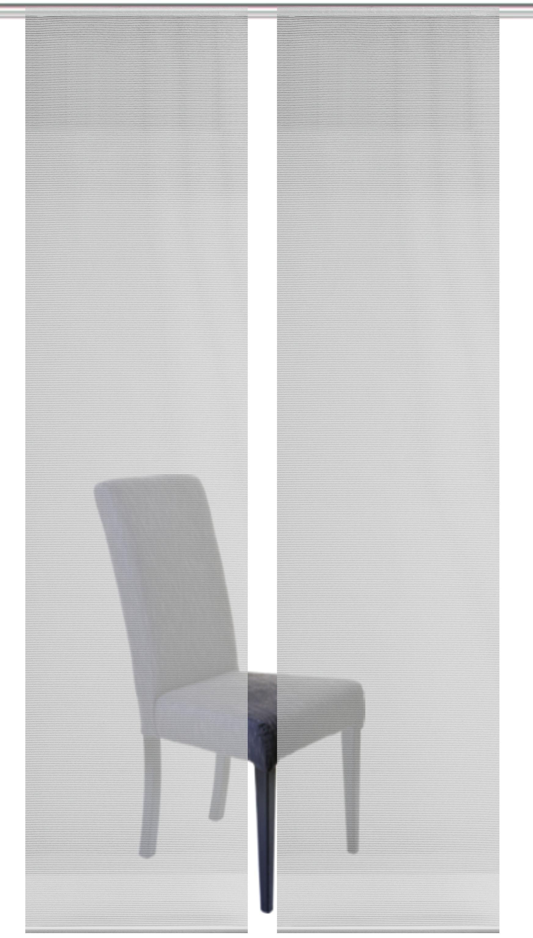 Thumbnail - Vision S Schiebegardine "2ER SET ROM" Paneelwagen 2 Stk. tlg. HxB: 260x60, Schiebevorhang 2er Set Uni