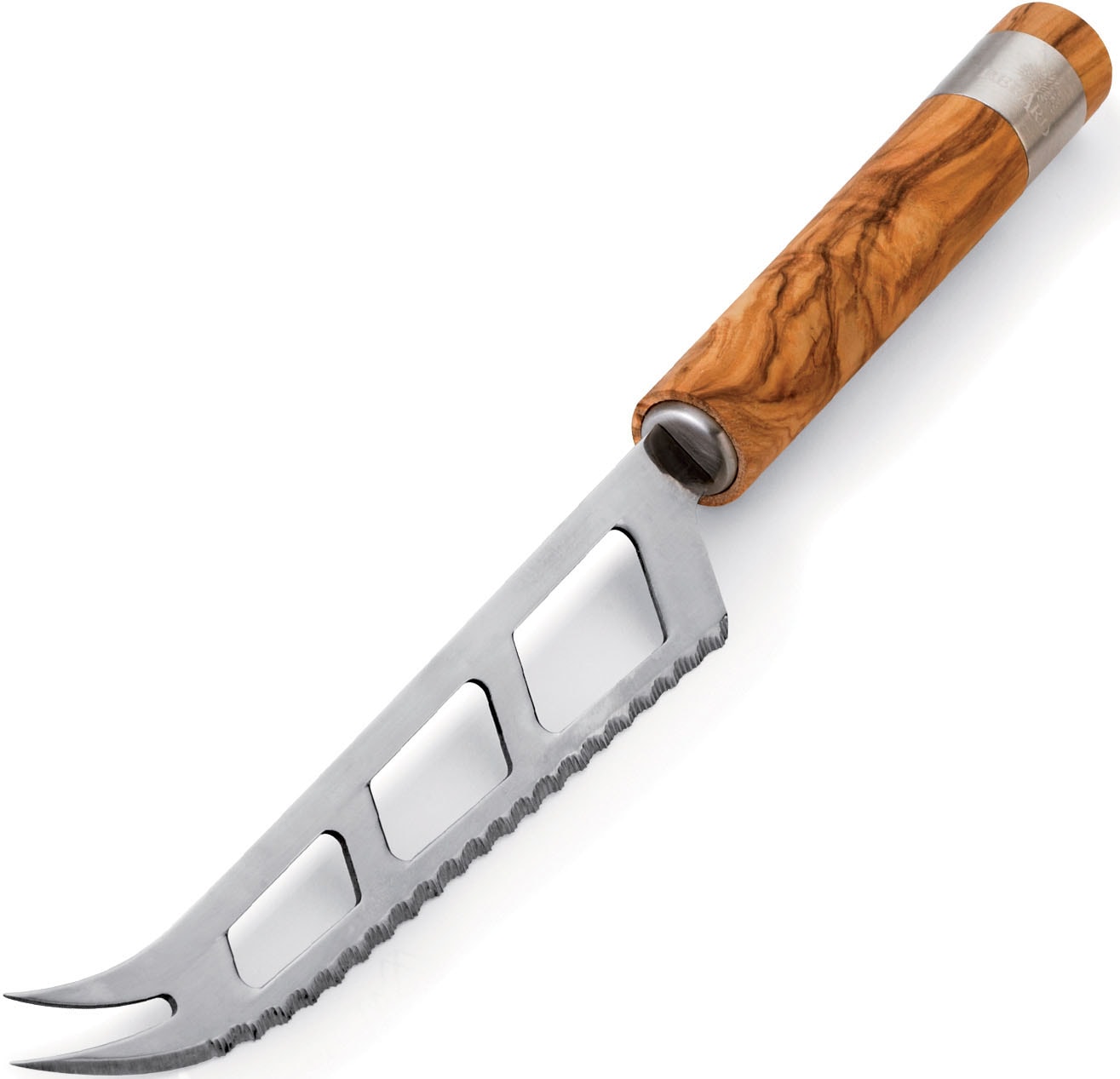 BERARD FRANCE 1892 Käsemesser "Acero" mit Edelstahlklinge und Olivenholzgriff, extrem scharf, 20 cm