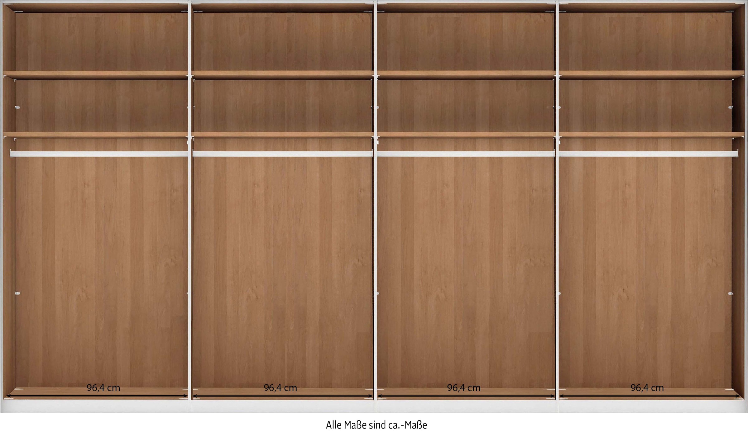 WIEMANN Drehtürenschrank »Cardiff, Massivholztüren in Kombination mit Glas- oder Spiegeltüren«, (4 Breiten, 2 Höhen 216/236cm auswählbar), hochwertiges Design in langlebiger Qualität, viel Stauraum