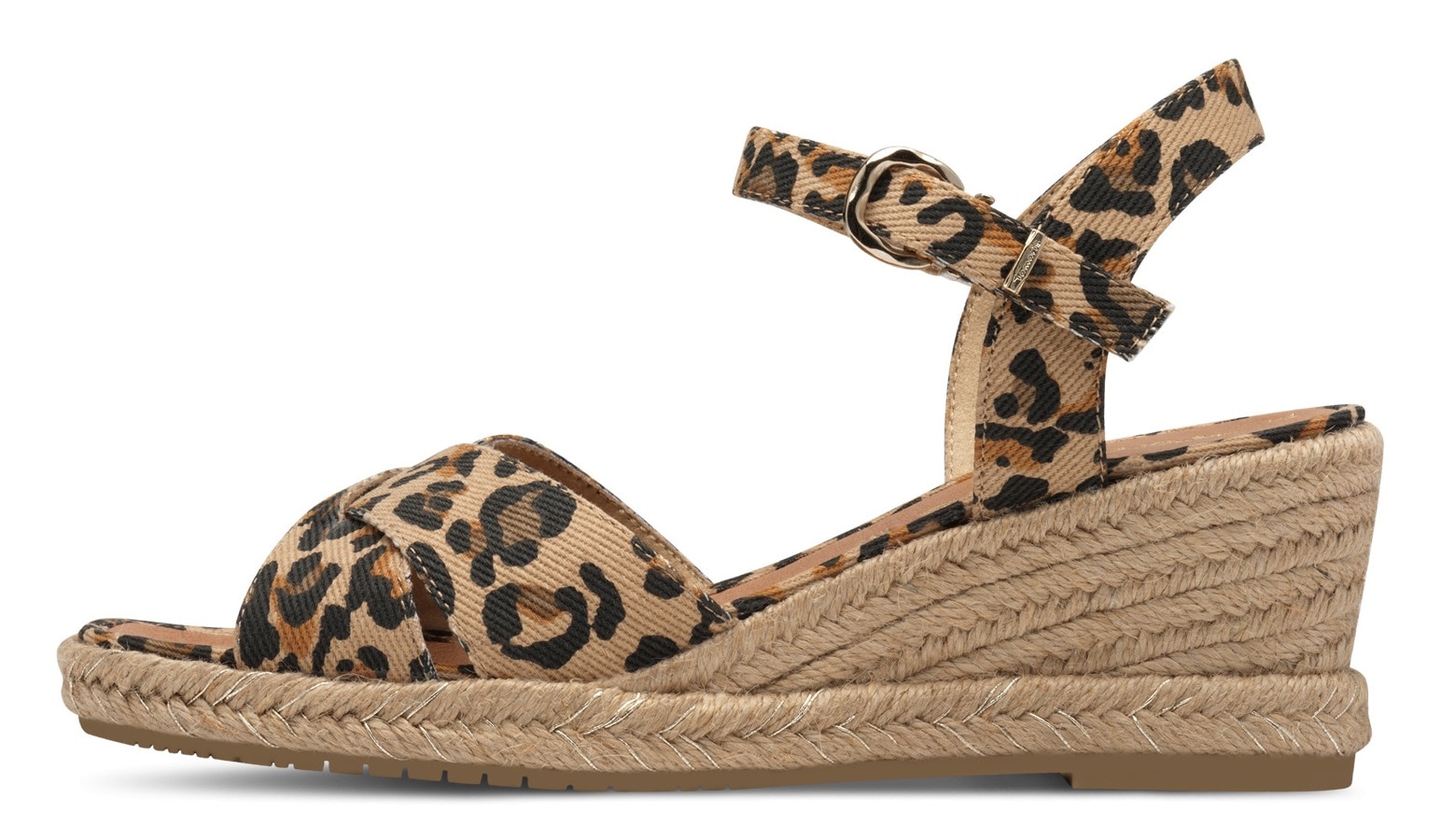 Tamaris Keilsandalette, Riemchensandale, Sommerschuh mit modischer Kreuzbandage