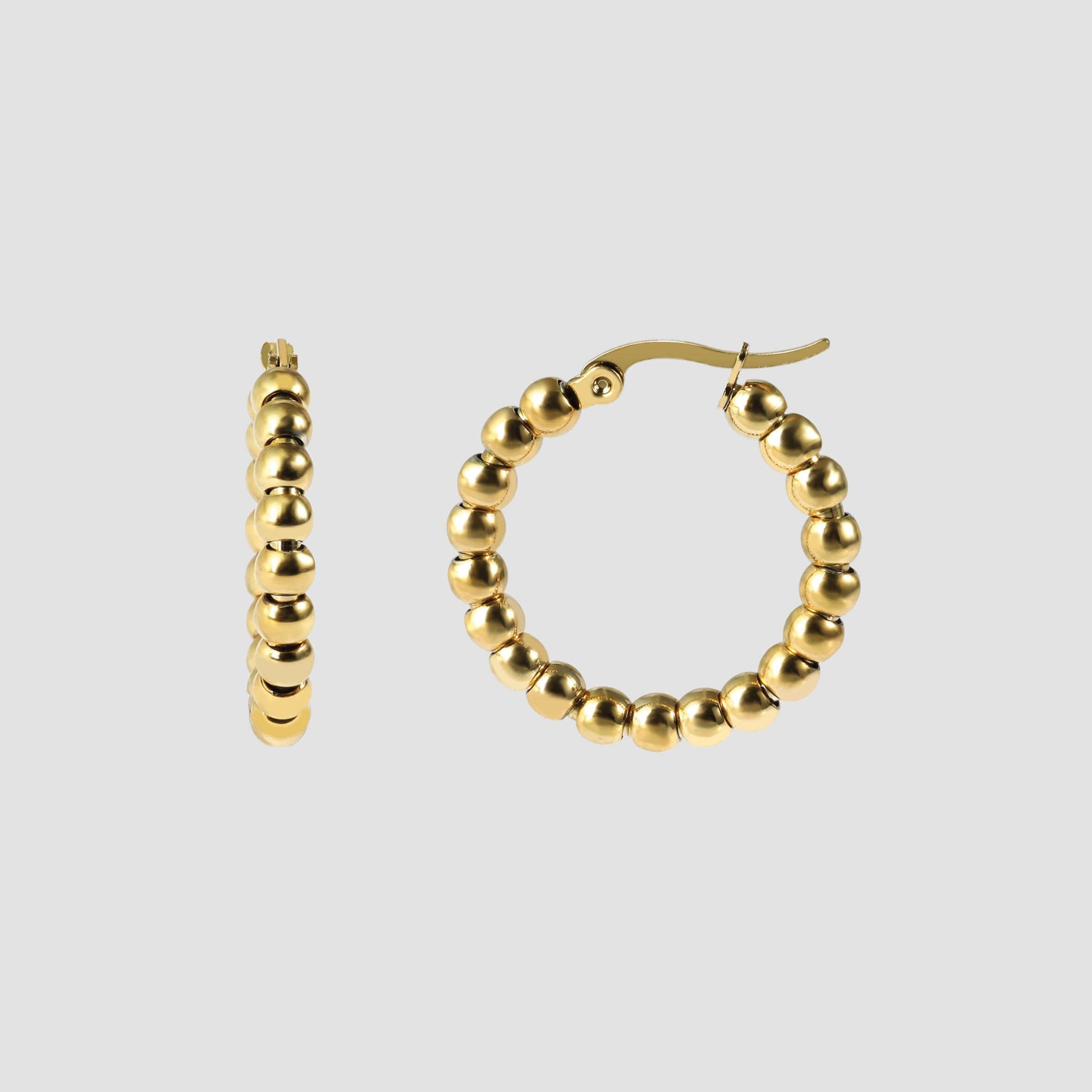 Adelia´s Paar Creolen "Damen Ohrringe – Creole aus Edelstahl mit Perle" Ide günstig online kaufen