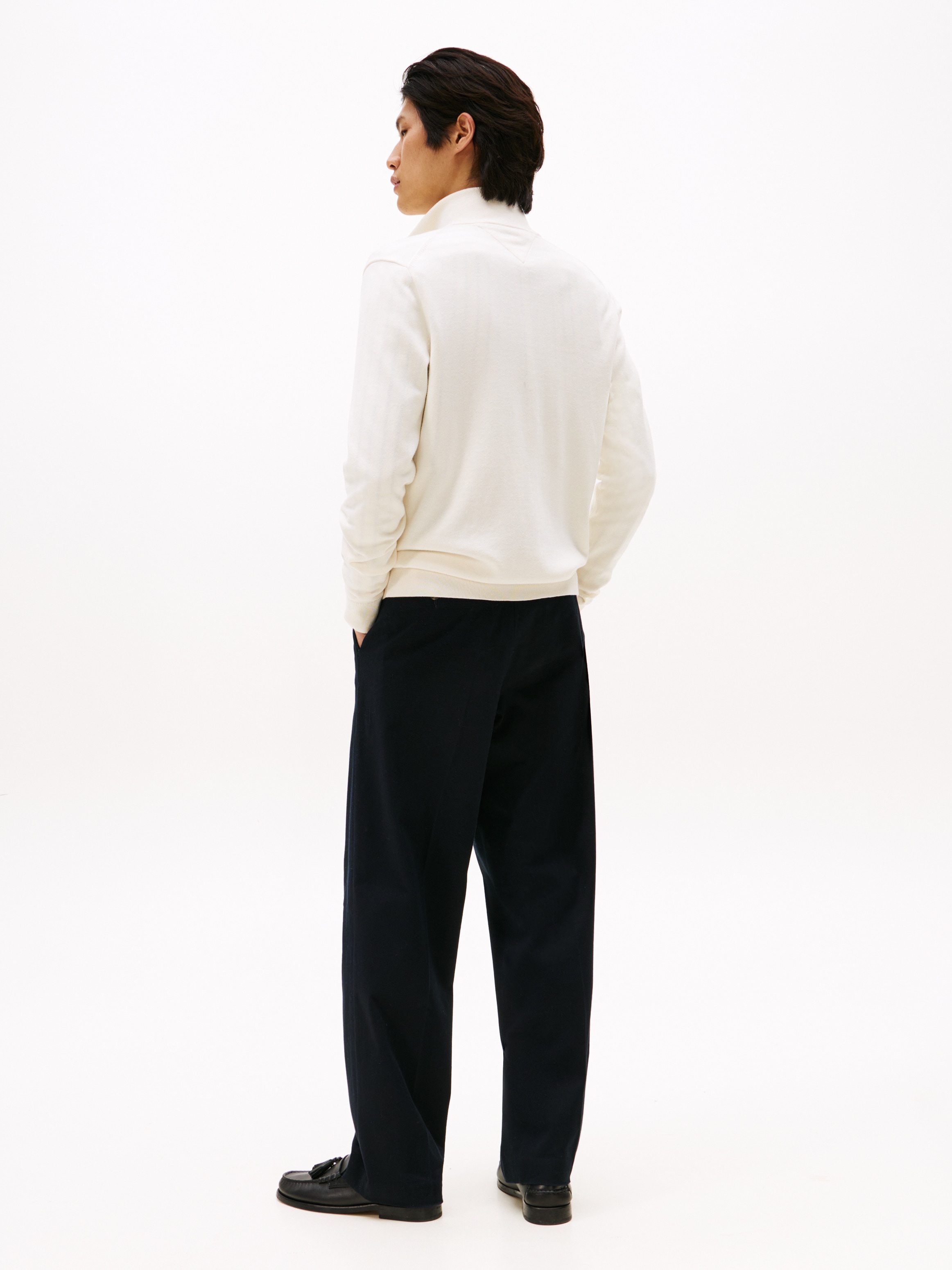 Tommy Hilfiger Strickjacke »ESSENTIAL COTTON ZIP THRU«