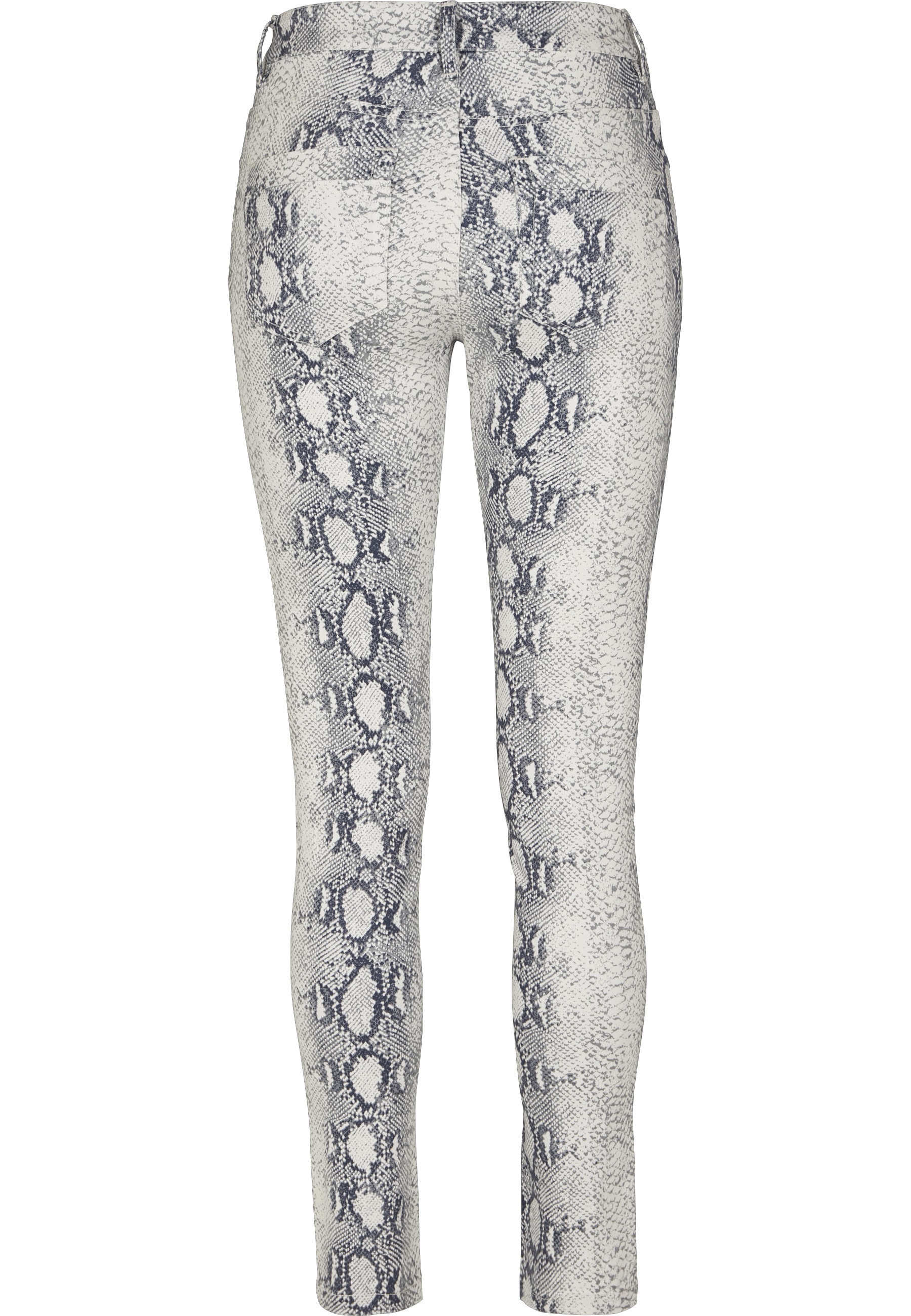 URBAN CLASSICS Stoffhose »Urban Classics Damen Ladies Animal Stretch Twill Skinny Pants«