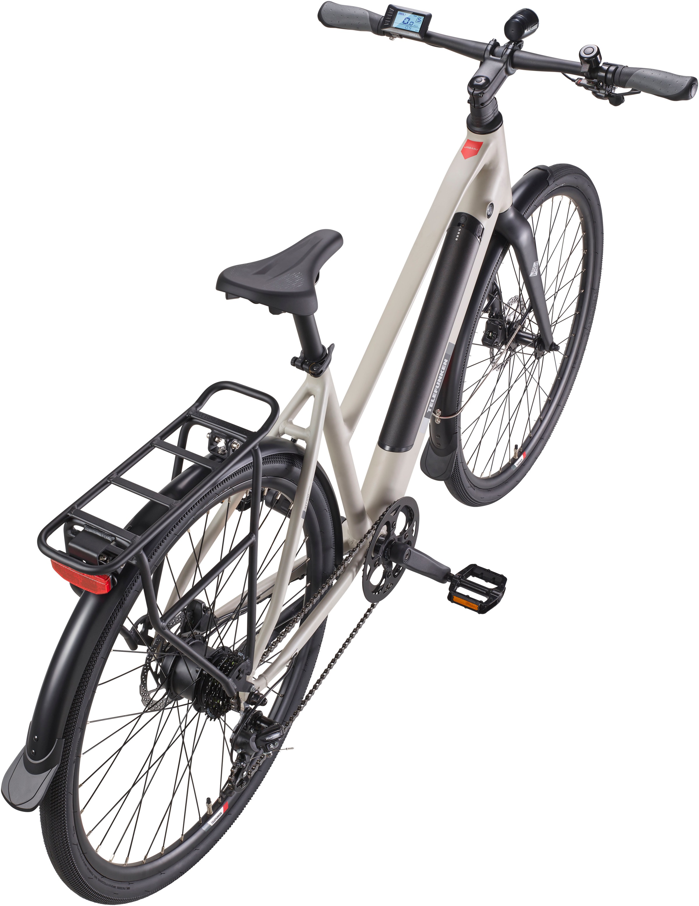 Telefunken E-Bike »UH210 Damen«, 7 Gang, Shimano, Heckmotor 250 W, (28 Zoll, Straßenzulassung, Drehmomentsensor), Pedelec, Elektrofahrrad für Damen, Urbanbike, Cityrad