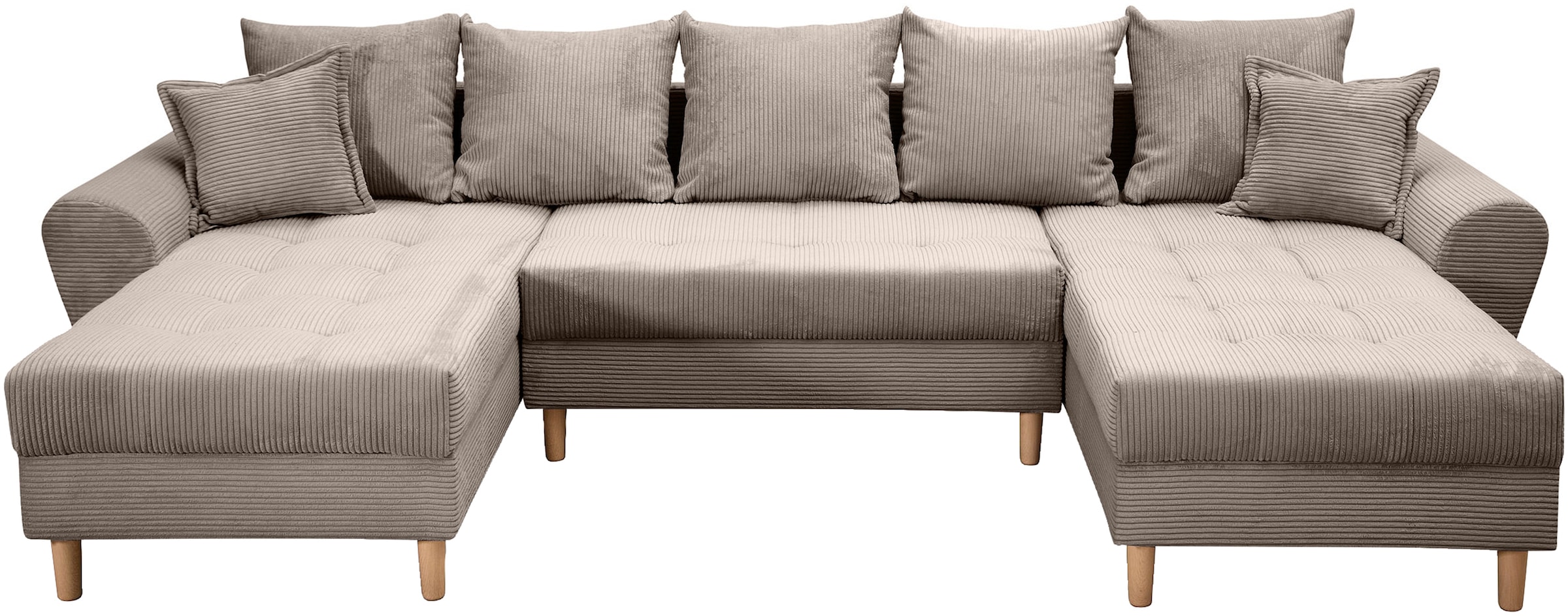 COLLECTION AB Wohnlandschaft »Raisa U-Form«, mit Federkern, Kissen und Steppung im Sitzbereich