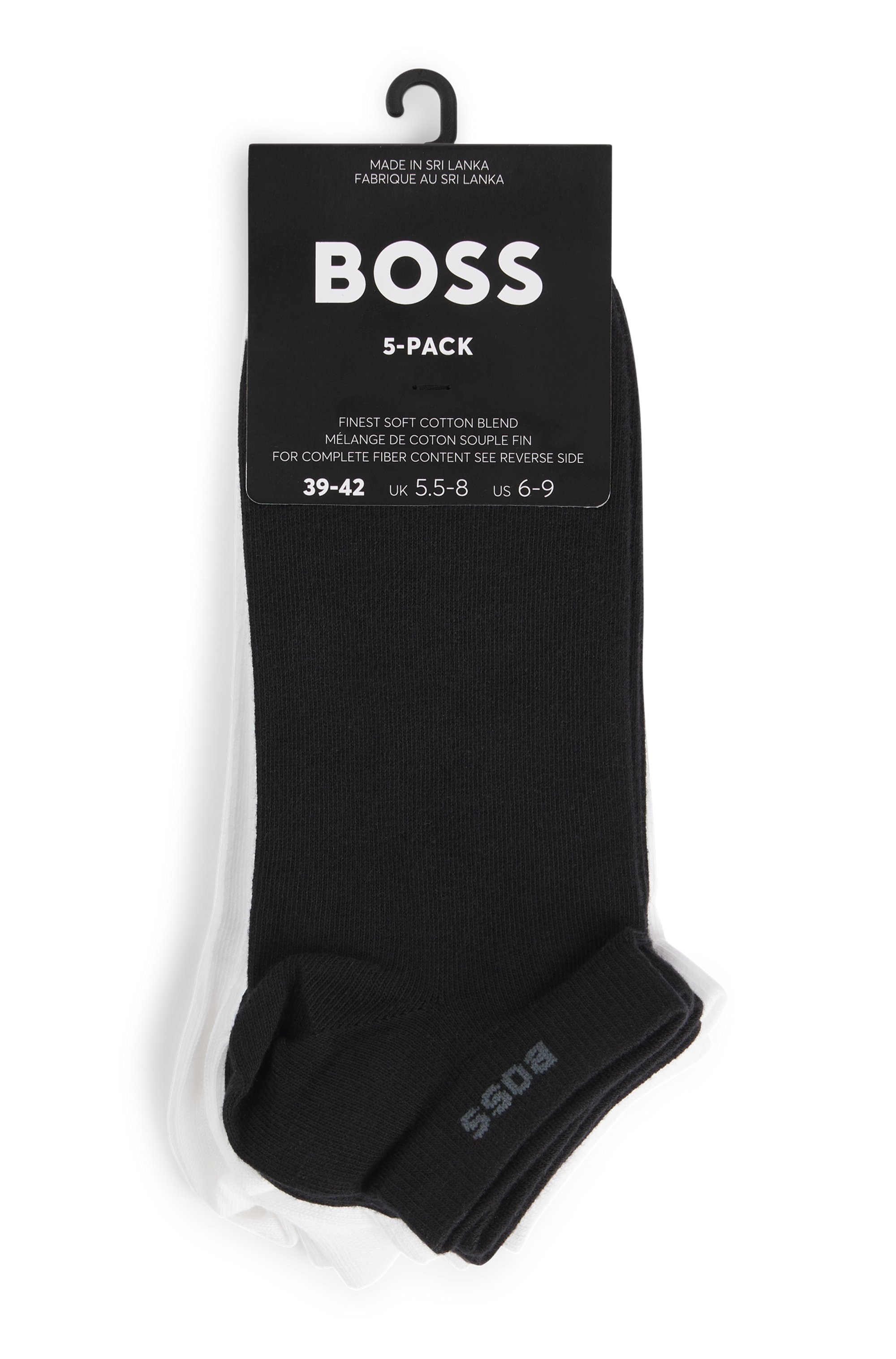 BOSS Sneakersocken »5P AS Uni Color CC«, (Packung, 5 Paar, 5er), im sportiven Look