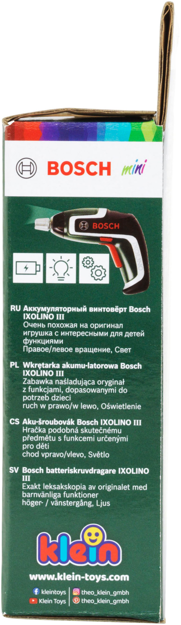 Klein Kinder-Akkuschrauber »Bosch, Ixolino 7«, mit Licht und Sound