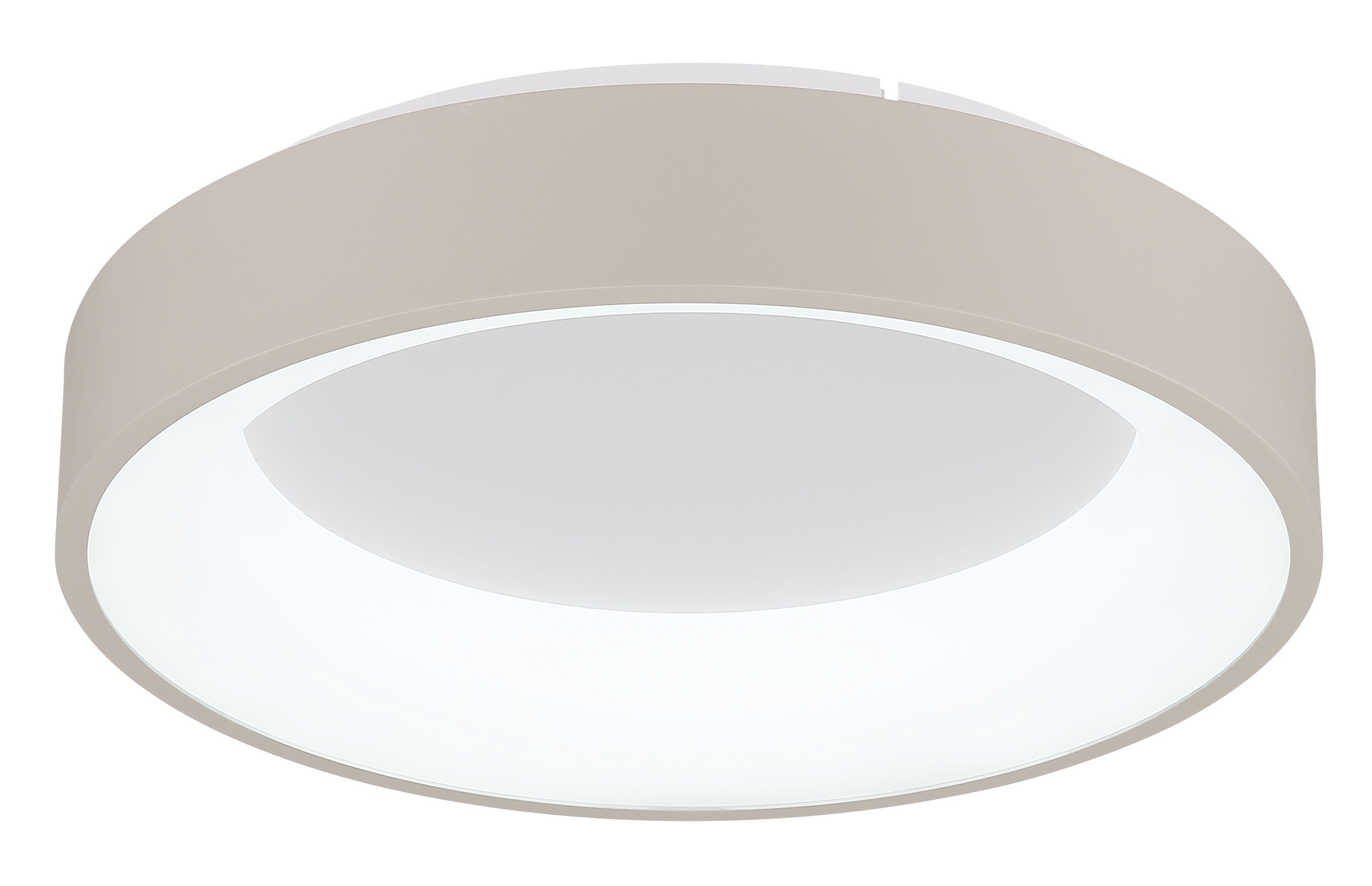 GLOBO LIGHTING Deckenleuchte »GALLEGOS« LED-Modul 1 Stk. Sandfarbene Deckenleuchte dimmbar mit LED, Fernbedienung