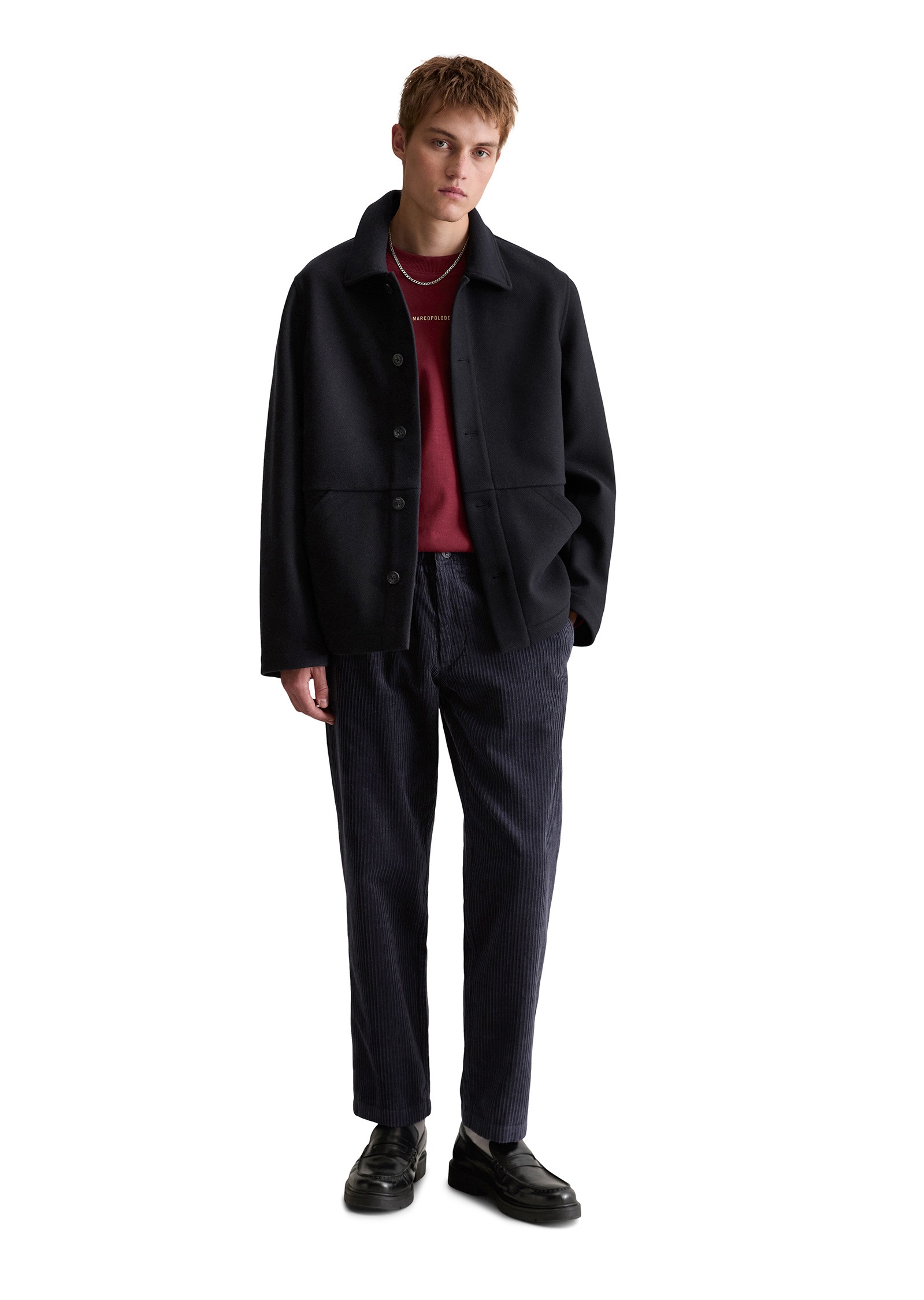 Marc O'Polo DENIM Outdoorjacke »in robuster Twill-Qualität«, ohne Kapuze