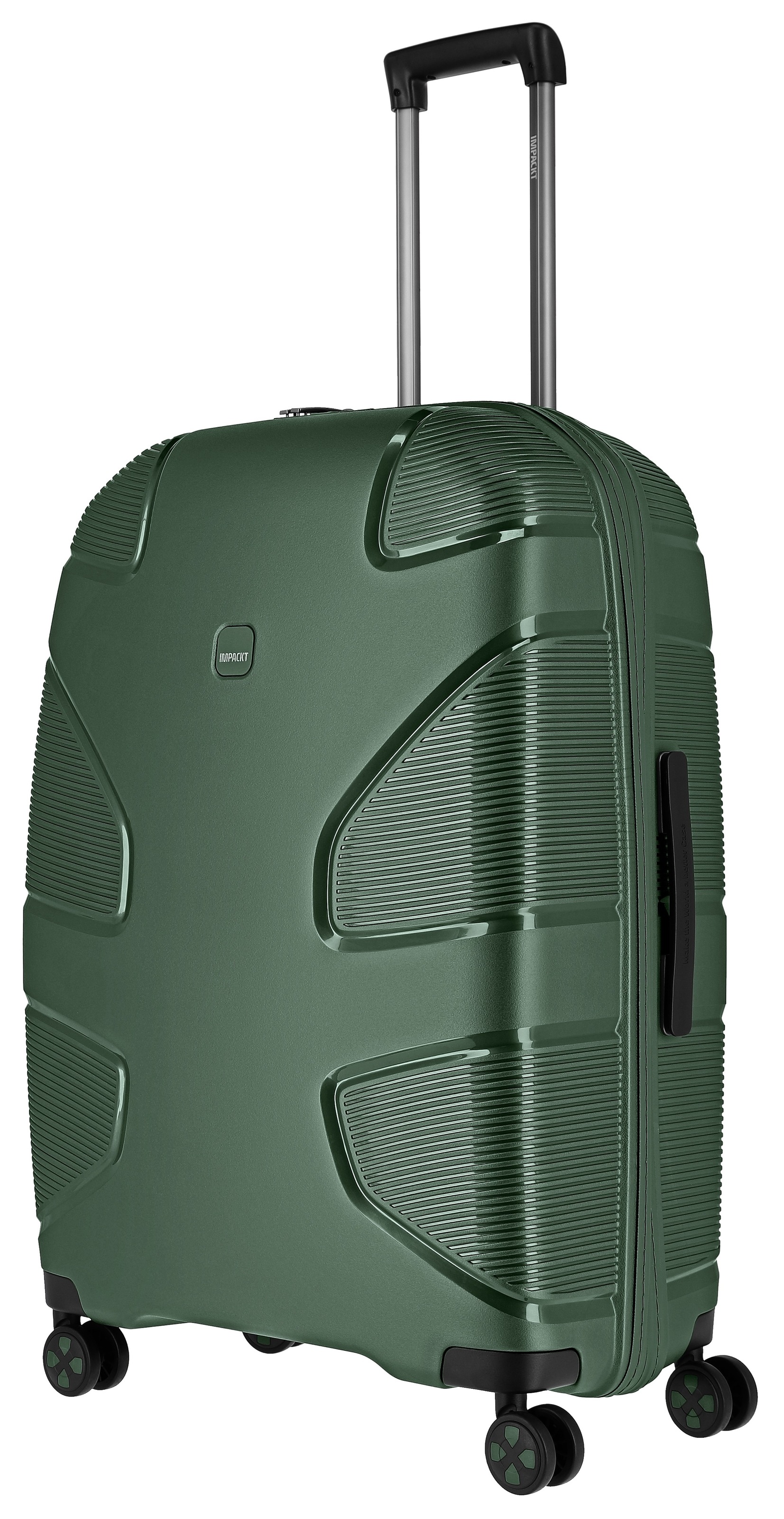 IMPACKT Hartschalen-Trolley »IP1, verschiedene Größen und Farben«, 4 Rollen, Hartschalen-Koffer vegan Koffer Reisegepäck USB-Port TSA Zahlenschloss