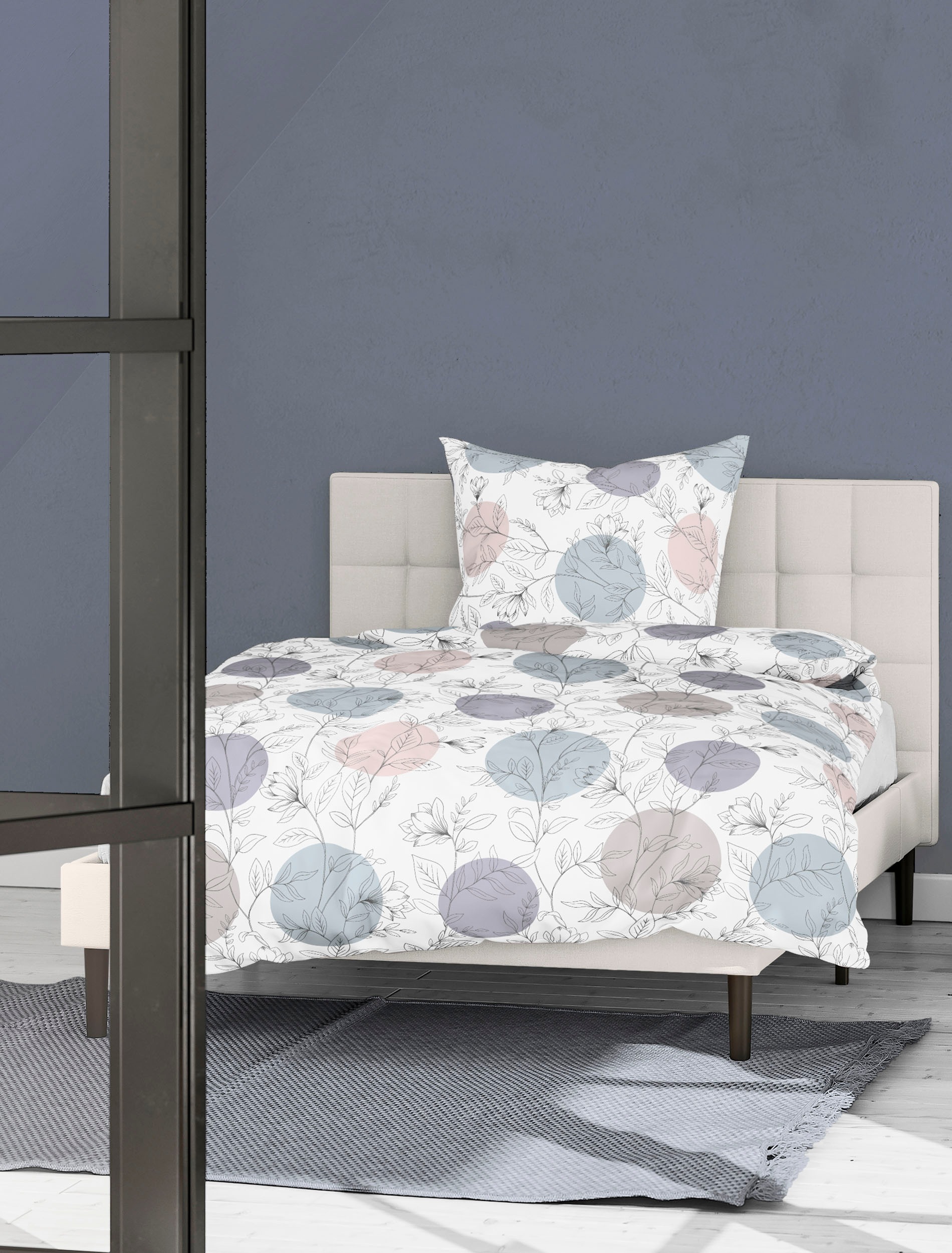 BIERBAUM Bettwäsche "3978" 2 Stk. Mako-Satin, 100 % Baumwolle, pflegeleicht günstig online kaufen