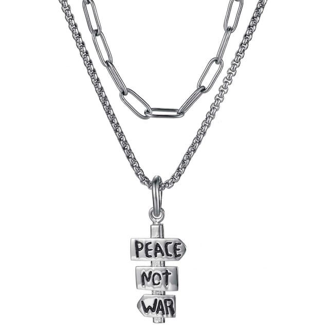 Firetti Kette mit Anhänger »Schmuck Geschenk, Peace«, (Set, 1 tlg.), zu  Kleid, Shirt, Jeans, Sneaker! Anlass Geburtstag Weihnachten für kaufen |  BAUR