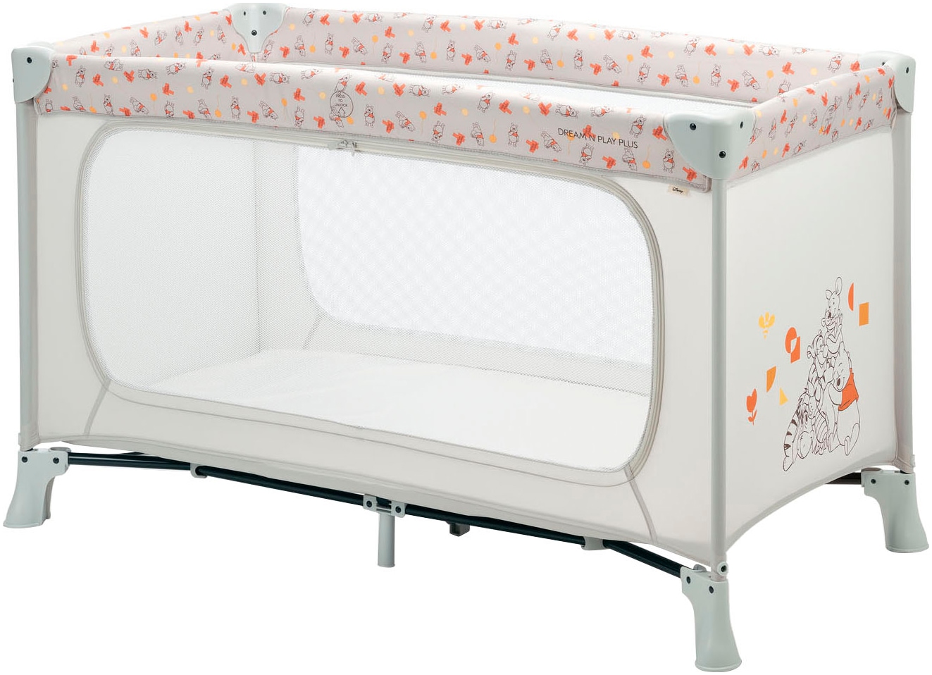 Baby-Reisebett »Dream N Play Plus, Disney Pooh Friends Beige«