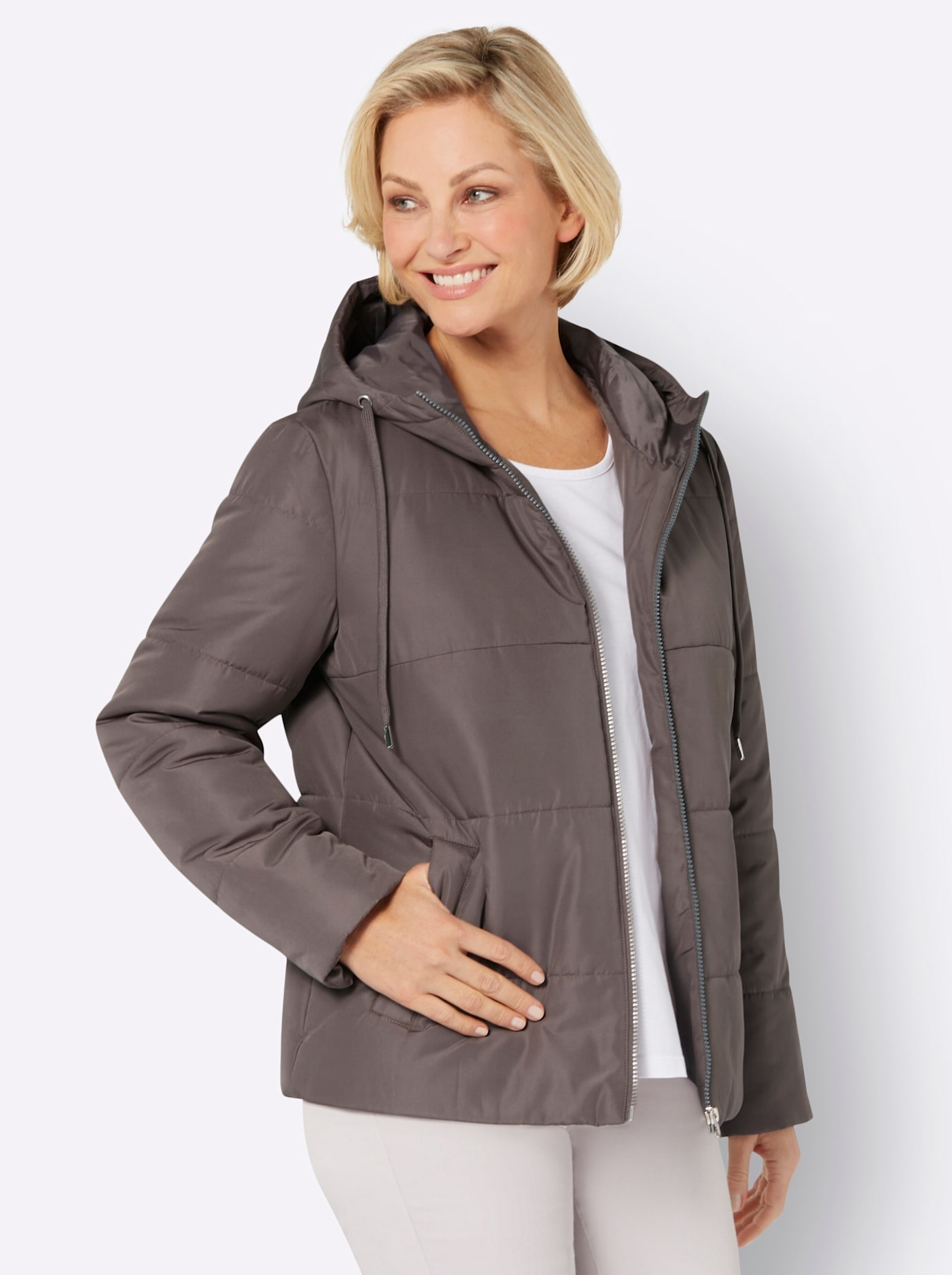 Classic Basics Steppjacke, mit Kapuze günstig online kaufen