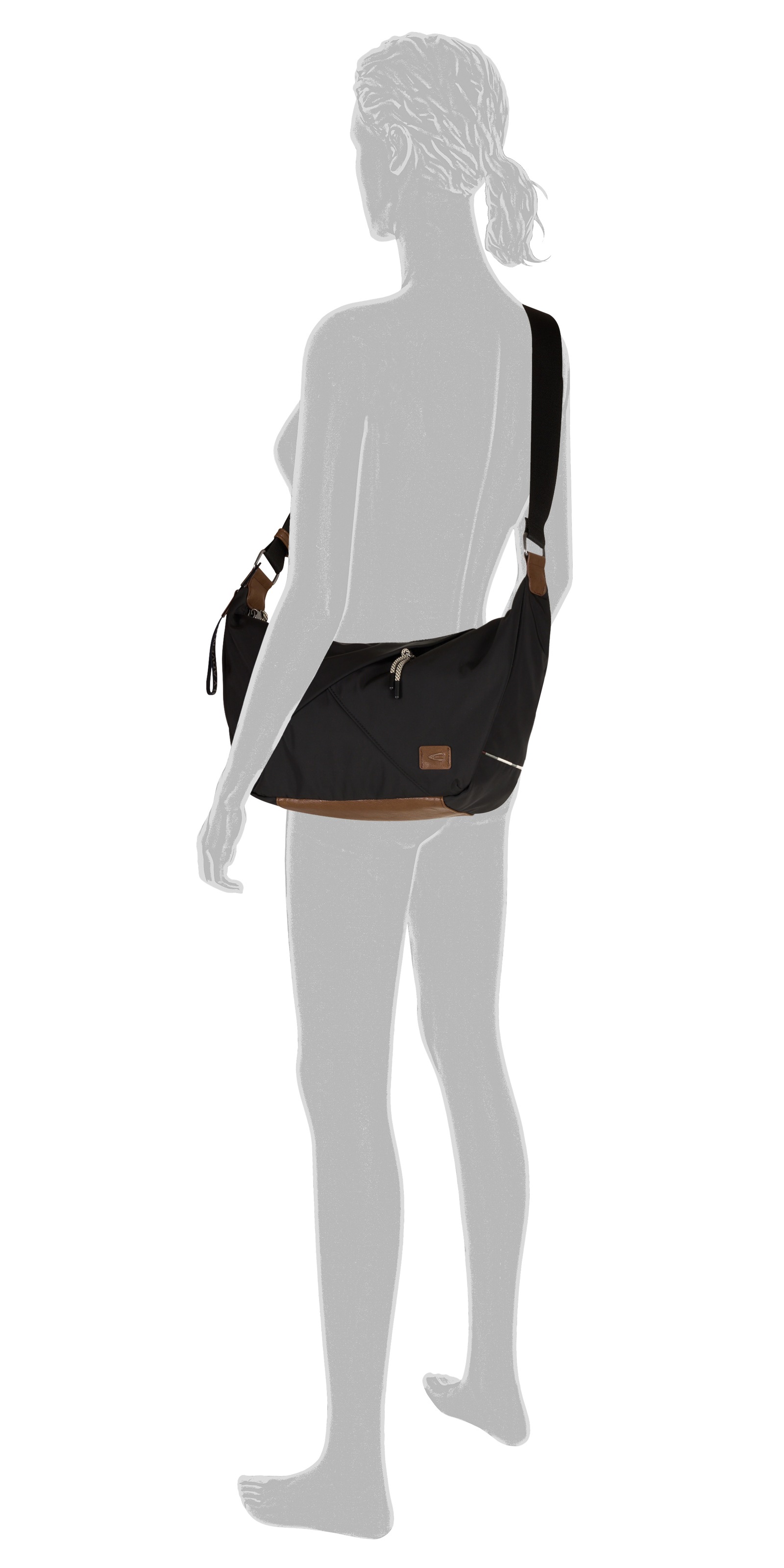 camel active Hobo "Aurum" aus recyceltem Polyester in Nylonstruktur, leicht günstig online kaufen