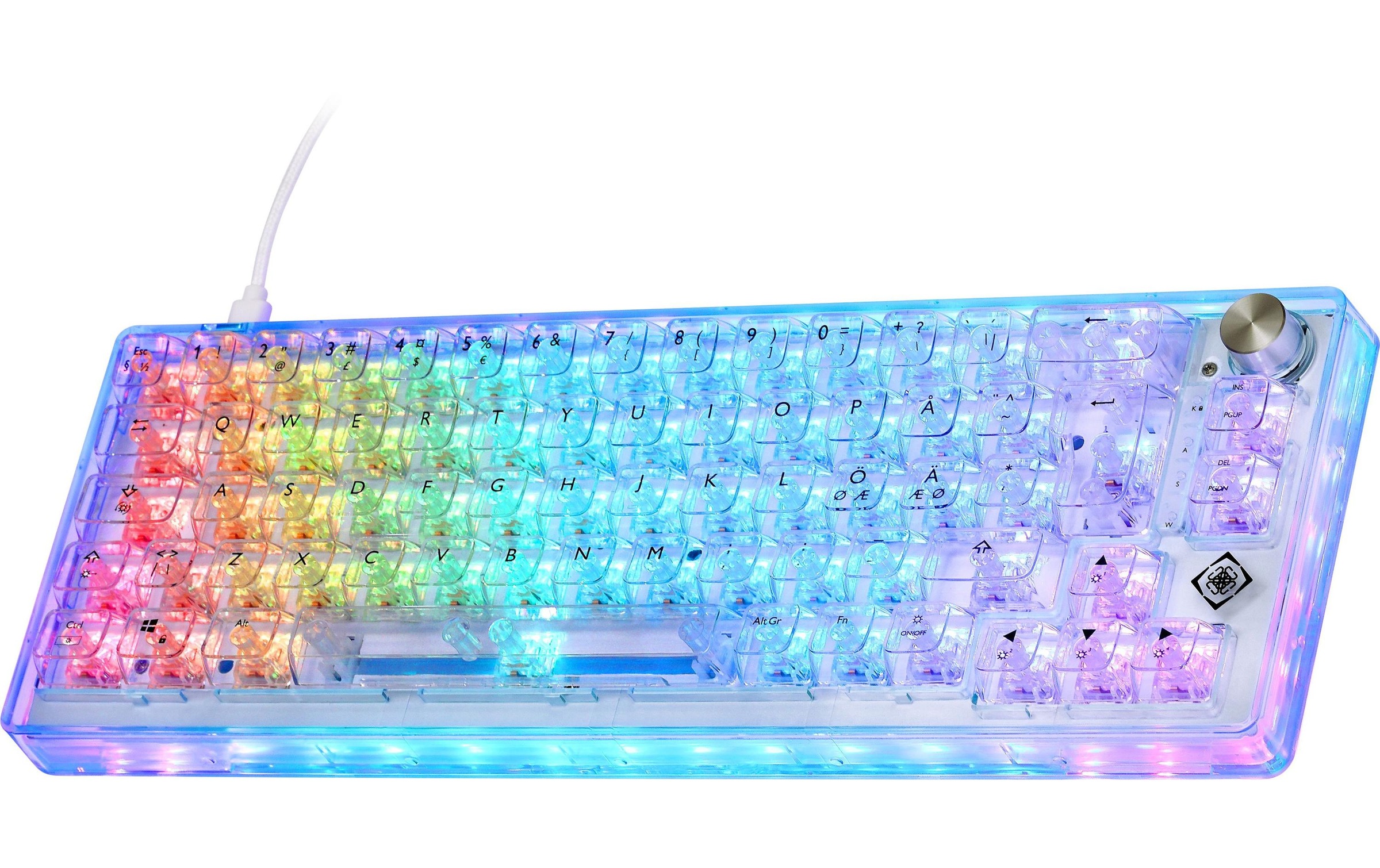 DELTACO Gaming-Tastatur »GAM-160-T-CH Weiss« ()