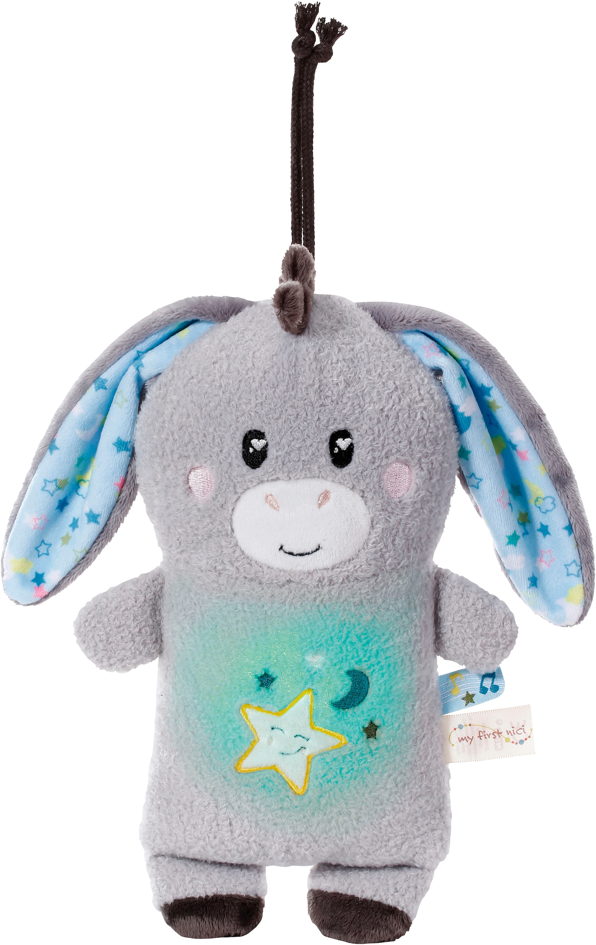 Nici Kuscheltier »My First NICI, Esel Littledoo 25 cm«, Baby Einschlafhilfe; mit Licht und Sound