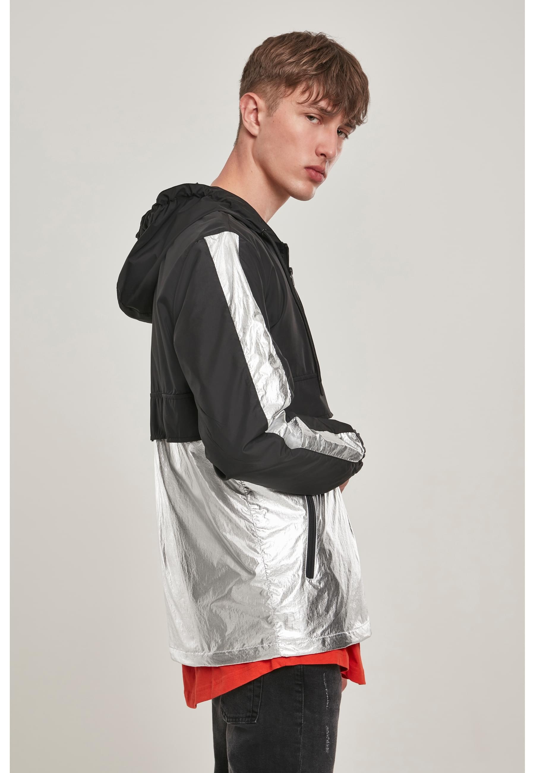 MisterTee Allwetterjacke »MisterTee Herren Reflective Mister Tee Windbreaker«, (1 St.), ohne Kapuze