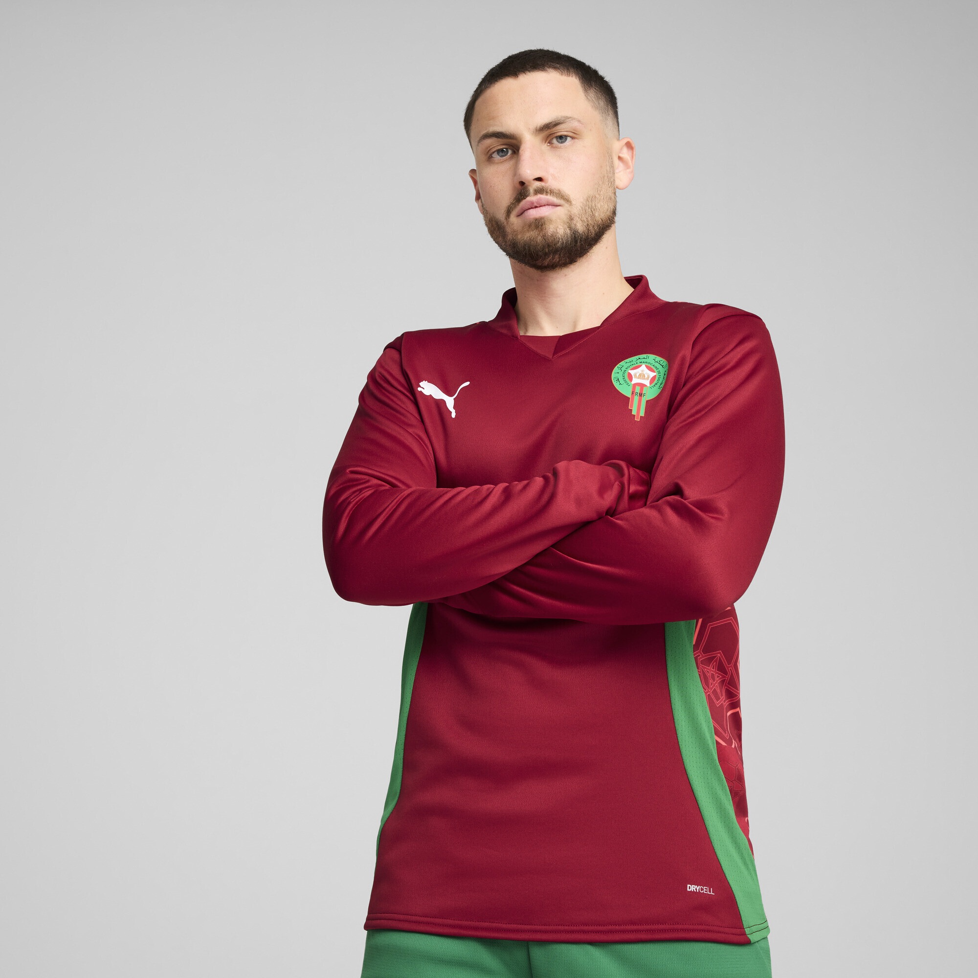 PUMA Sweatshirt "Marokko Aufwärm-Langarmshirt Herren" günstig online kaufen