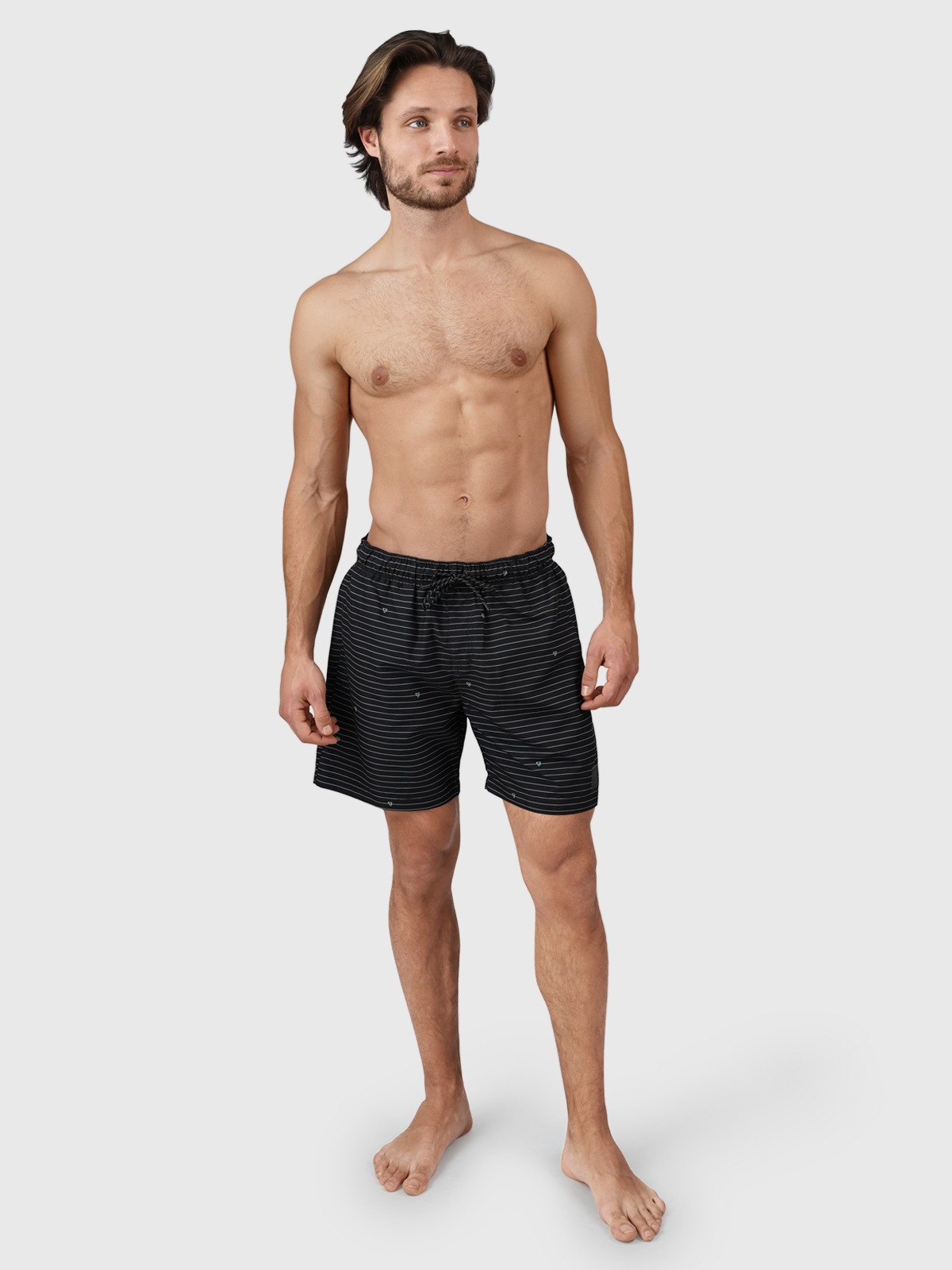 Brunotti Badeshorts mit seitlichen Mesh-Eingriffstaschen, mit Mesh-Innenhose